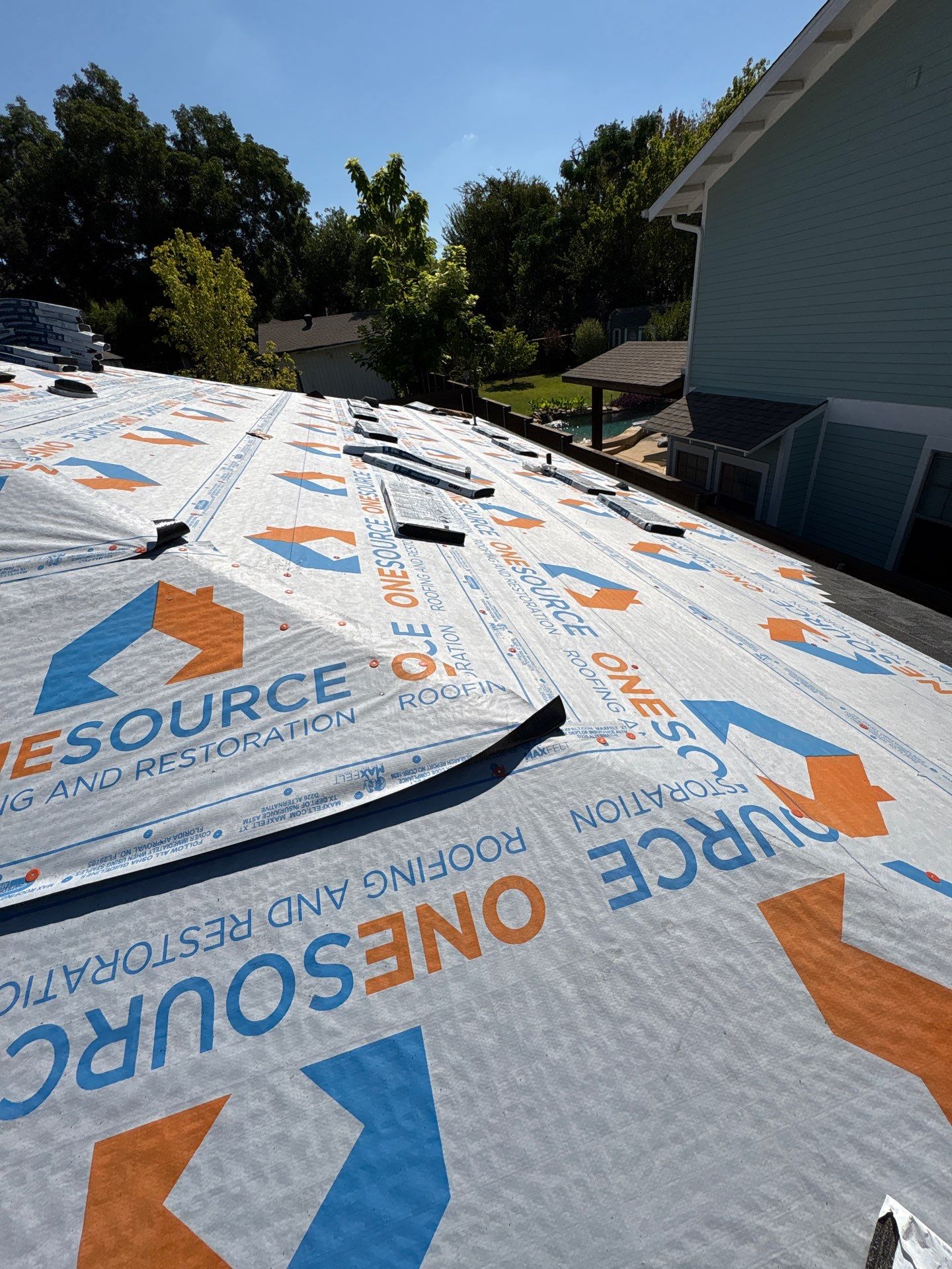 Residential Roofing Installation using IKO Cambridge Charcoal Gray by OneSource Roofing and Restoration