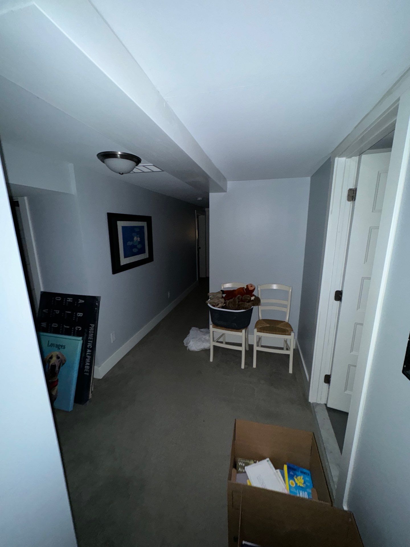 Interior painting, baseboard repair, and drywall install by Gordon Painting