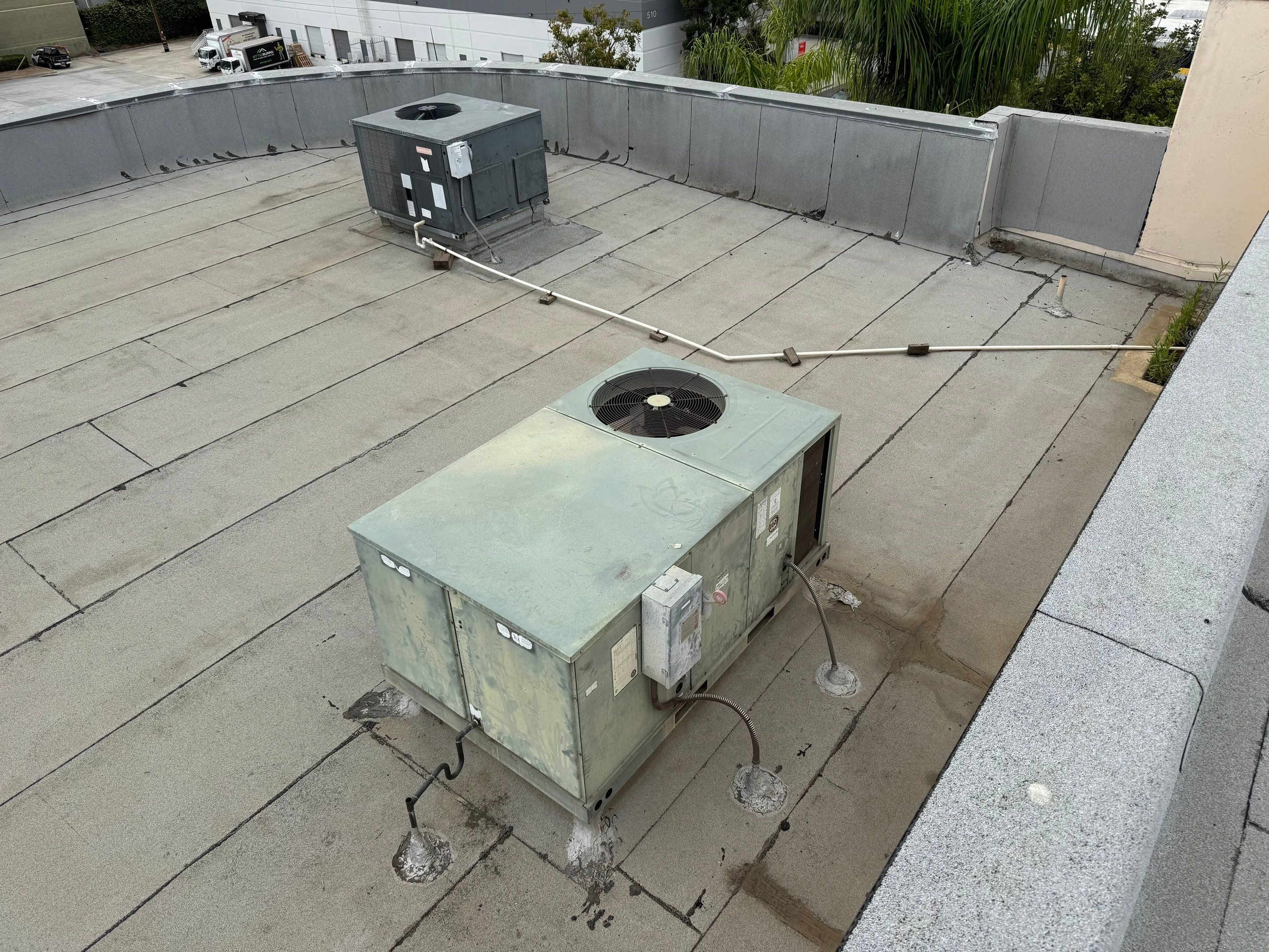 Escondido Commercial Roof Maintenance & Silicone Restoration Preparation by Zenith Roofing Services