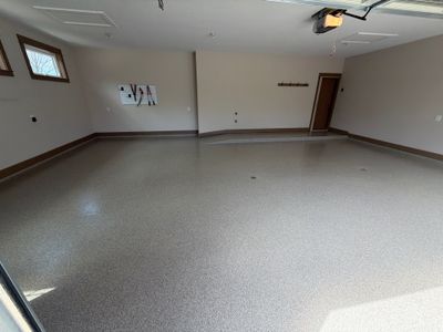 Garage Epoxy Flake Floor - Montague MI