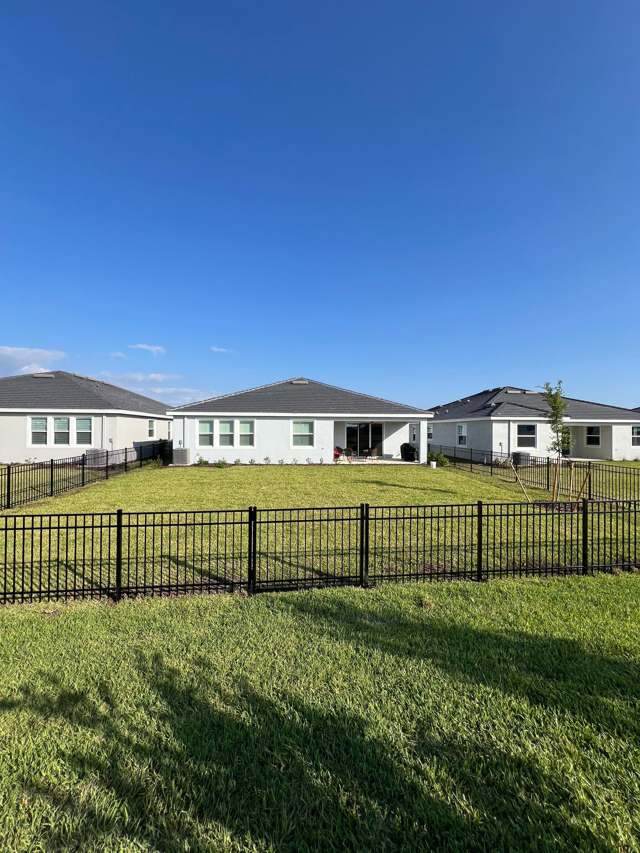Aluminum Fence Installation using Black 3 Rail Aluminum Fence by Asap fence and gates, LLC