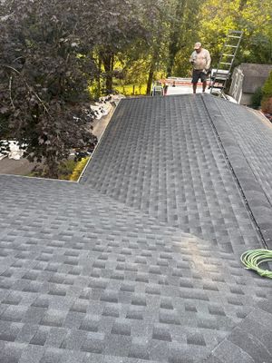 Residential Roofing Installation using GAF Timberline HDZ Charcoal