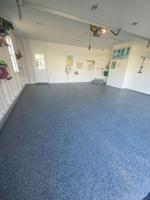 VIntage Cobalt Garage Coating
