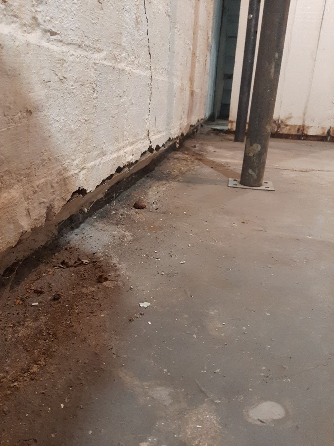 Basement Wall Rebuild with Exterior Waterproofing by Toledo Basement Repair