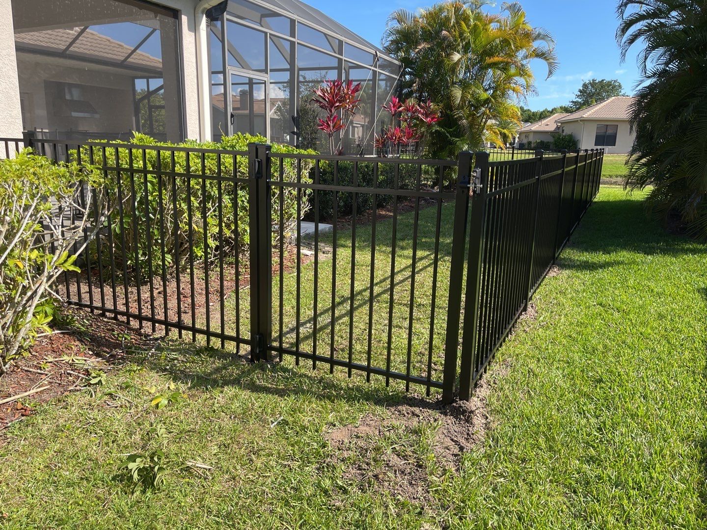Bradenton, FL  4ft. Tall 3-Rail Black Aluminum Fence by Asap fence and gates, LLC