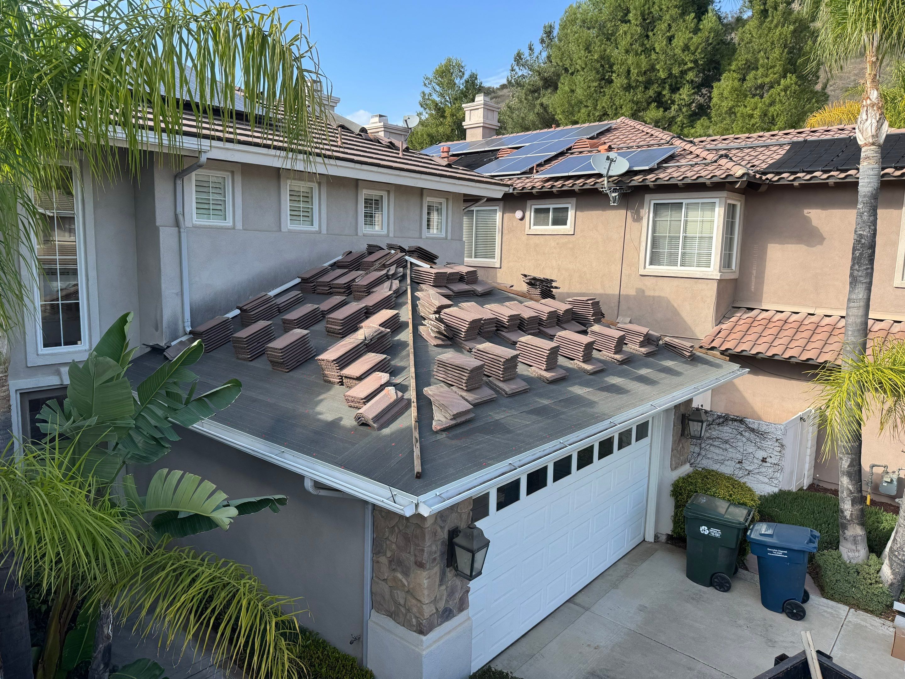 Escondido, CA | Concrete Tile Roof Lift & Lay with Solar Integration by Zenith Roofing Services