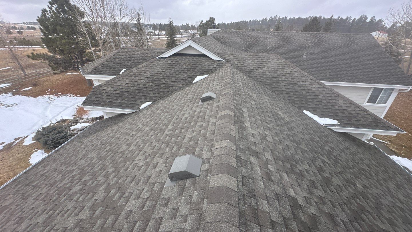 Residential Roofing Installation using Atlas Pinnacle Impact Weathered Wood by Blue Peaks Roofing LLC 