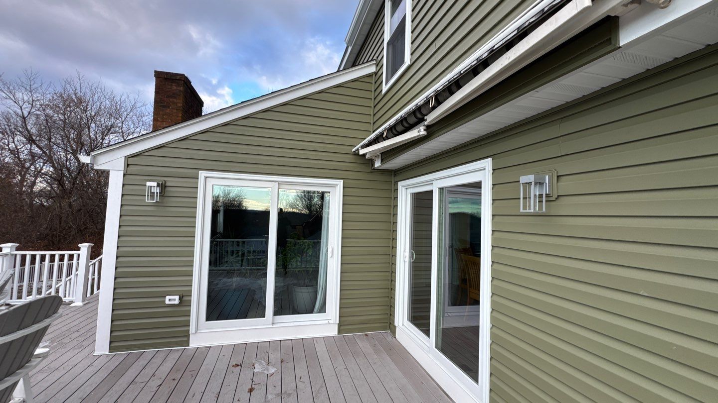 Complete Exterior Home Transformation with CertainTeed Dutch Lap Siding, Windows, Custom Door & Deck Repairs by Sensible Home Solutions