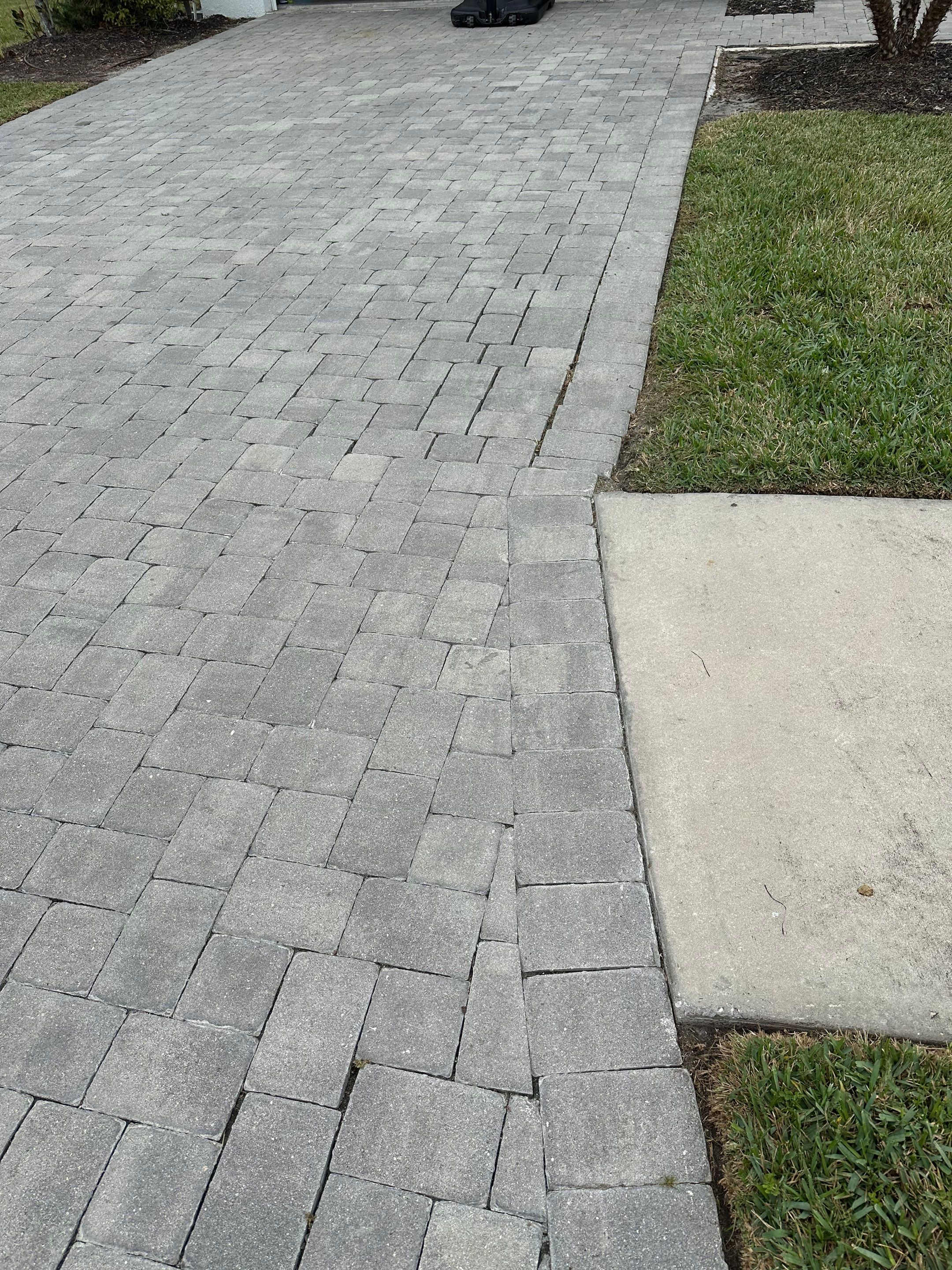 2-Story House Wash & Paver Driveway Cleaning in Trevesta Community, Palmetto, FL | Sunshine AquaWash by Sunshine AquaWash