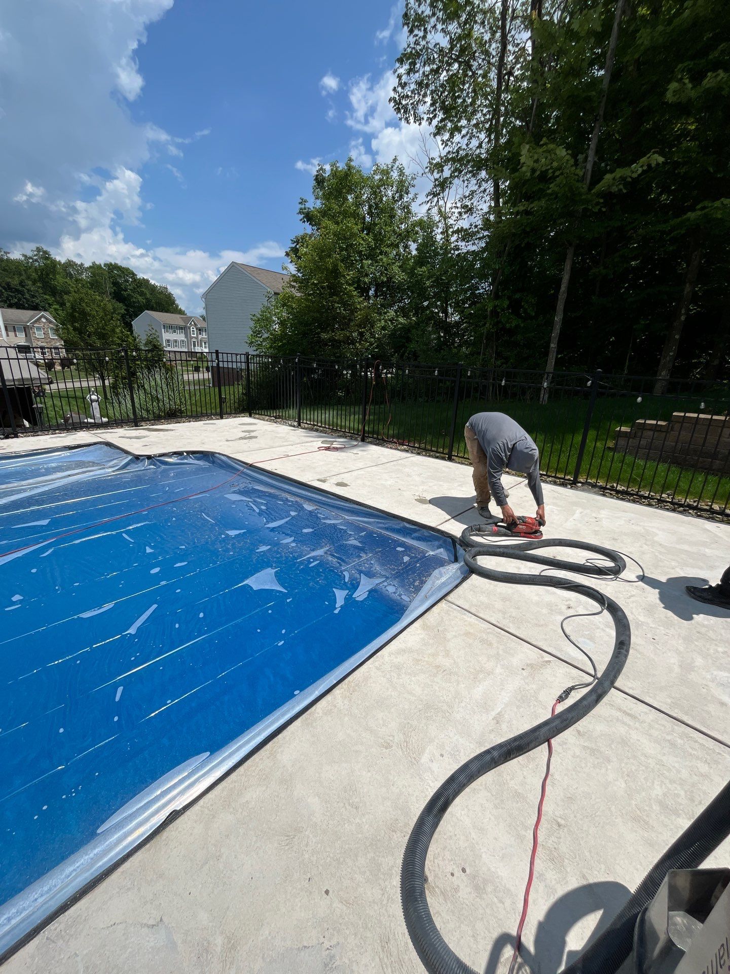 Oxford Pool Deck Project in Baden by Floors in a Day, Inc