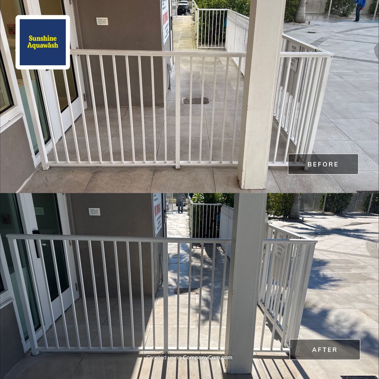 Hotel Pool Deck Cleaning at Compass Hotel Near Anna Maria, FL by Sunshine AquaWash
