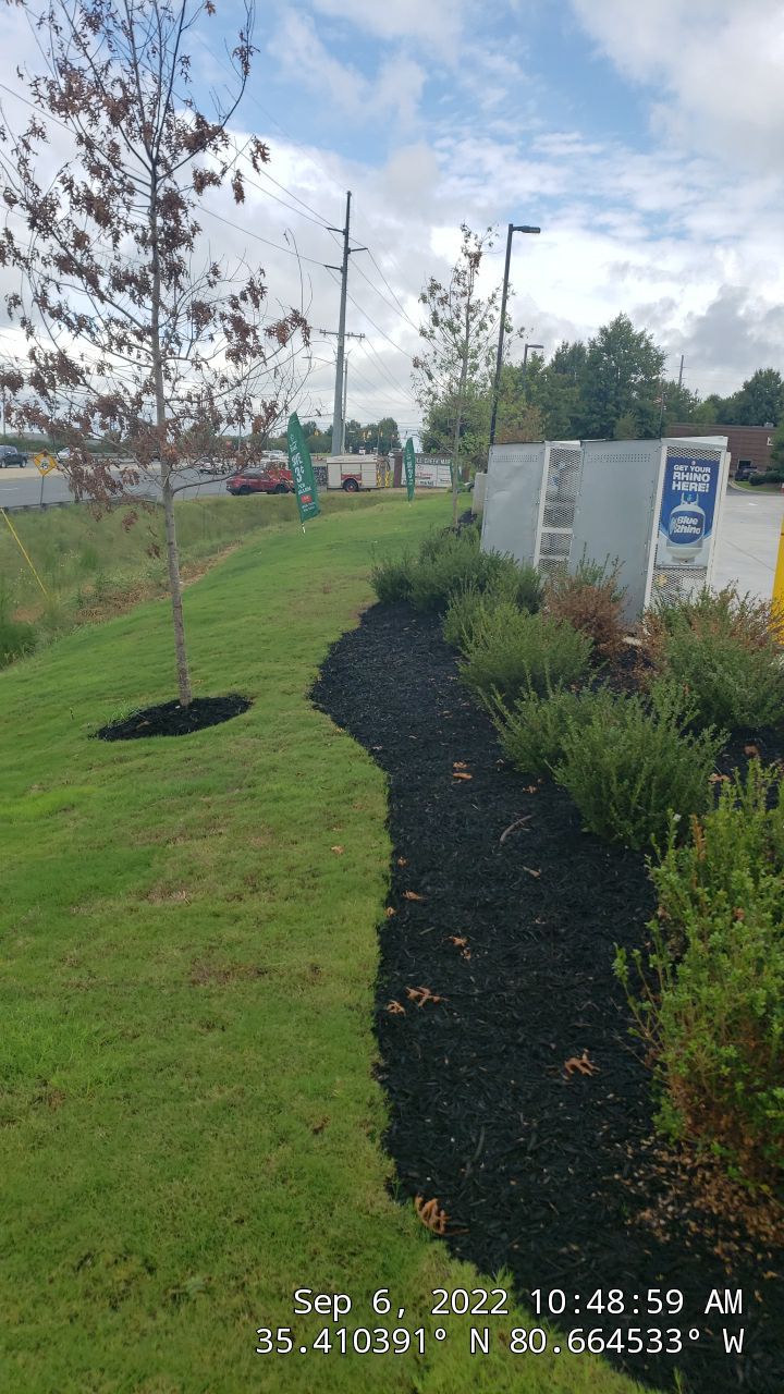Commercial Landscaping Harris Teeter Fuel Station by Carolina-Metro Landscape, Inc