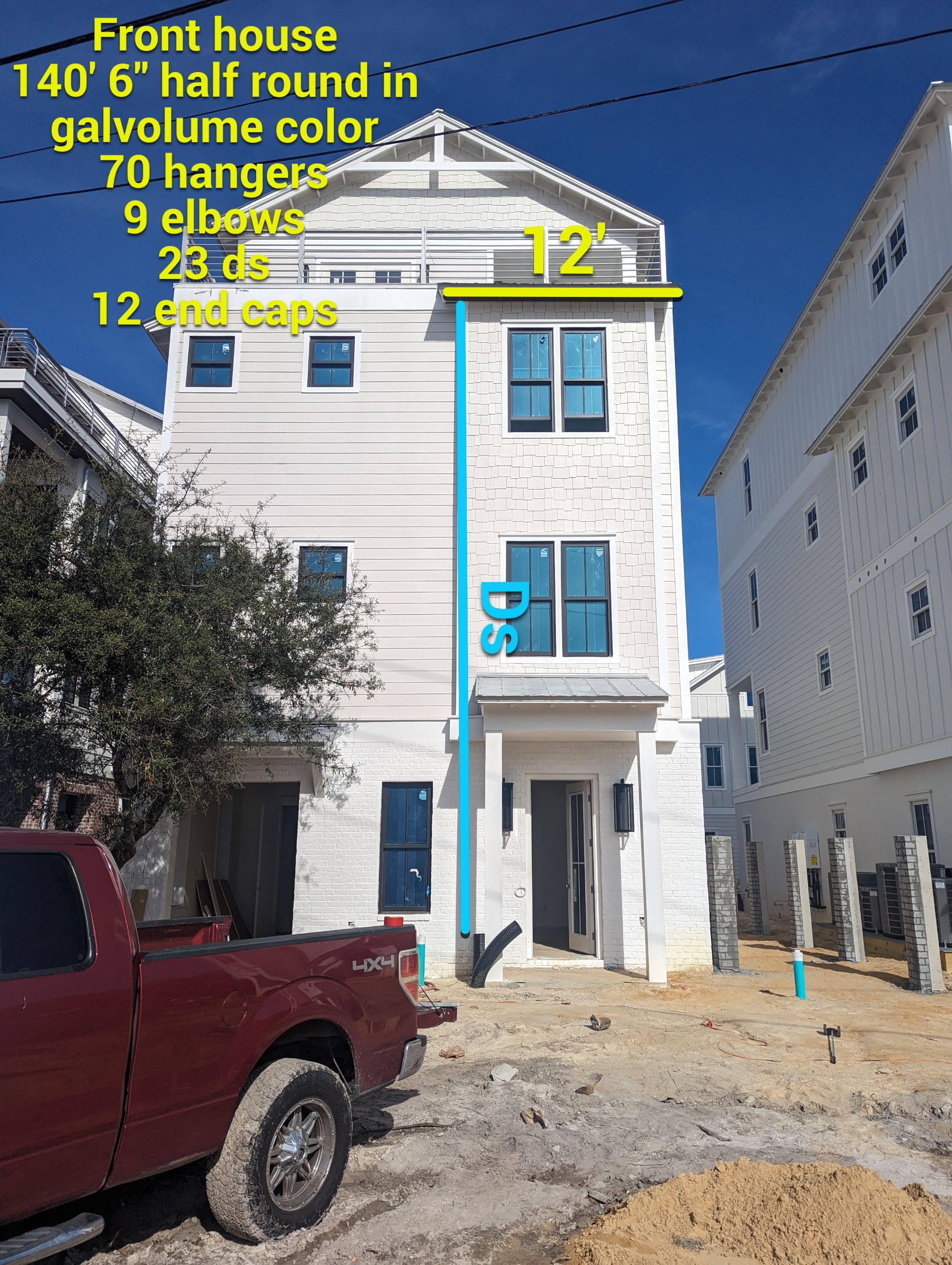 Half-Round Gutters for Santa Rosa Beach Homes by Gutter Professors