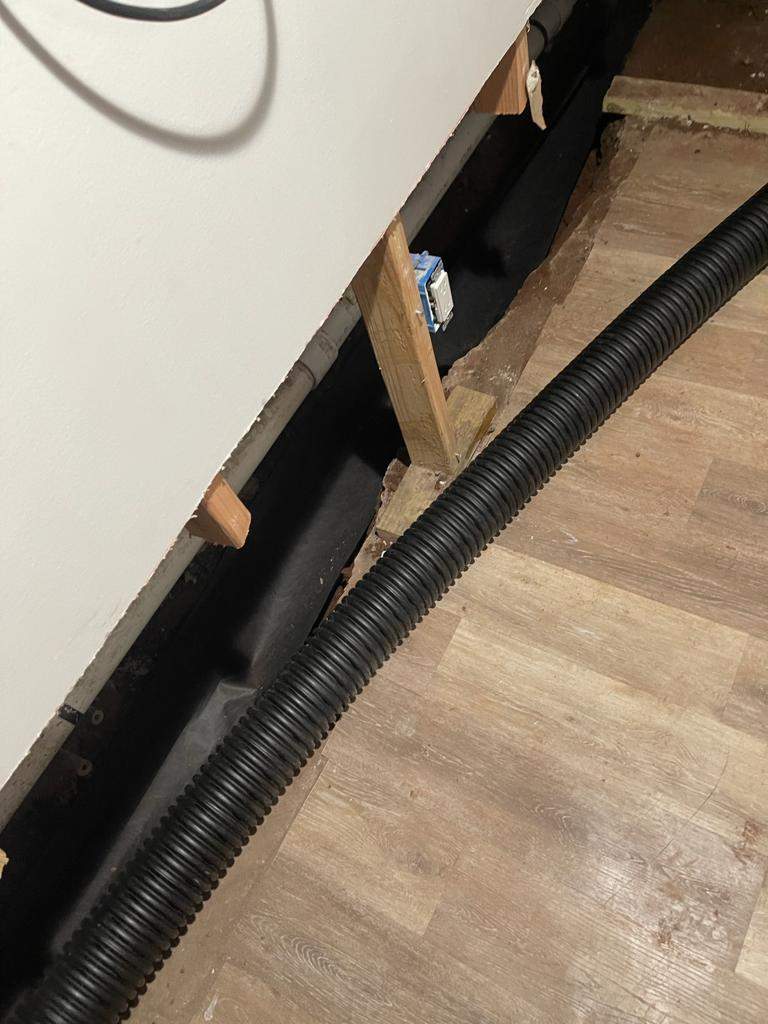 Interior French Drain Job in Lyndhurst, NJ by Pure Service Pro, LLC 