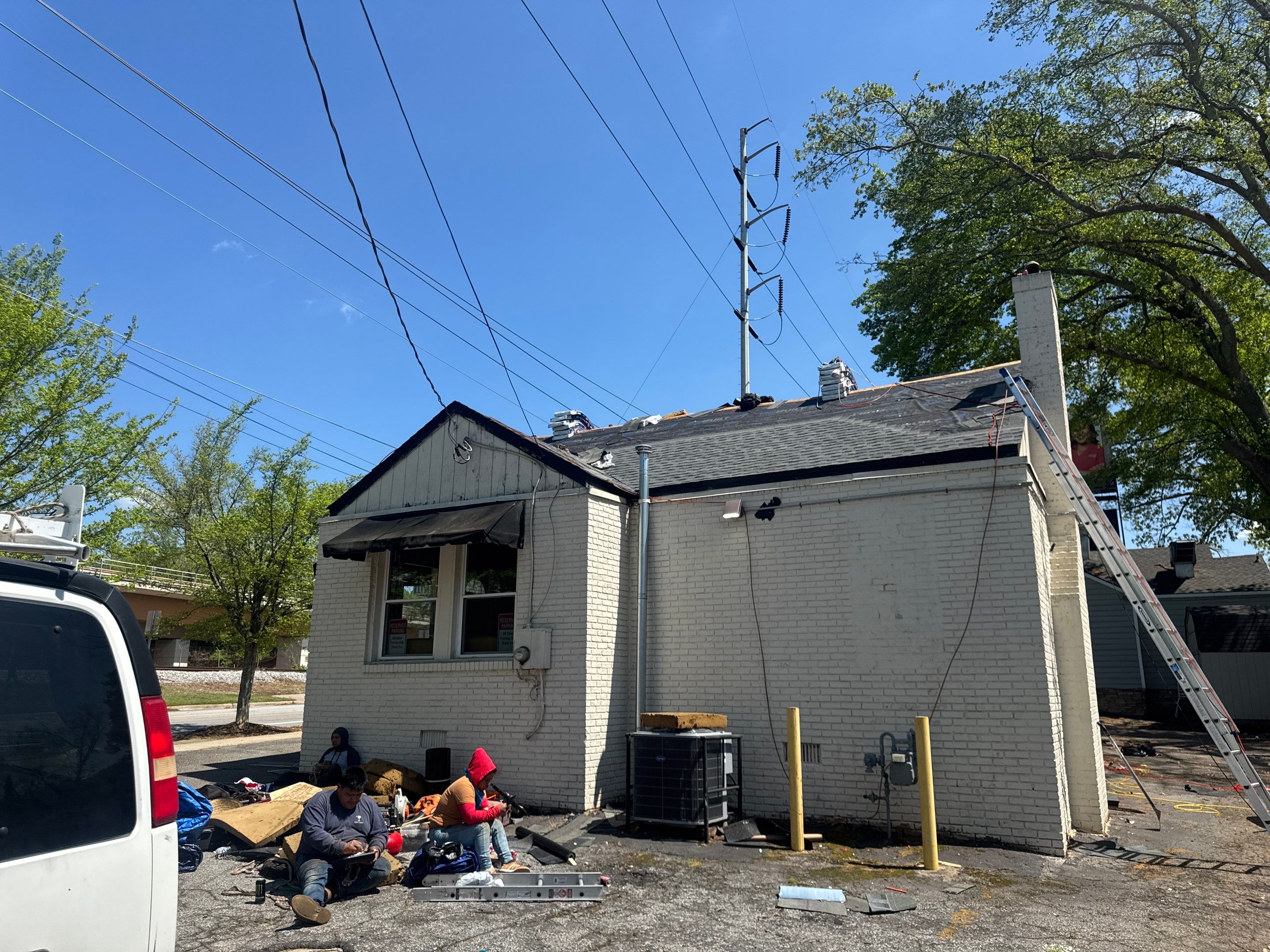 Commercial Roofing Installation using GAF HDZ Architectural Asphalt Shingles | Kirkwood, Atlanta, GA by Mosaic Roofing Company