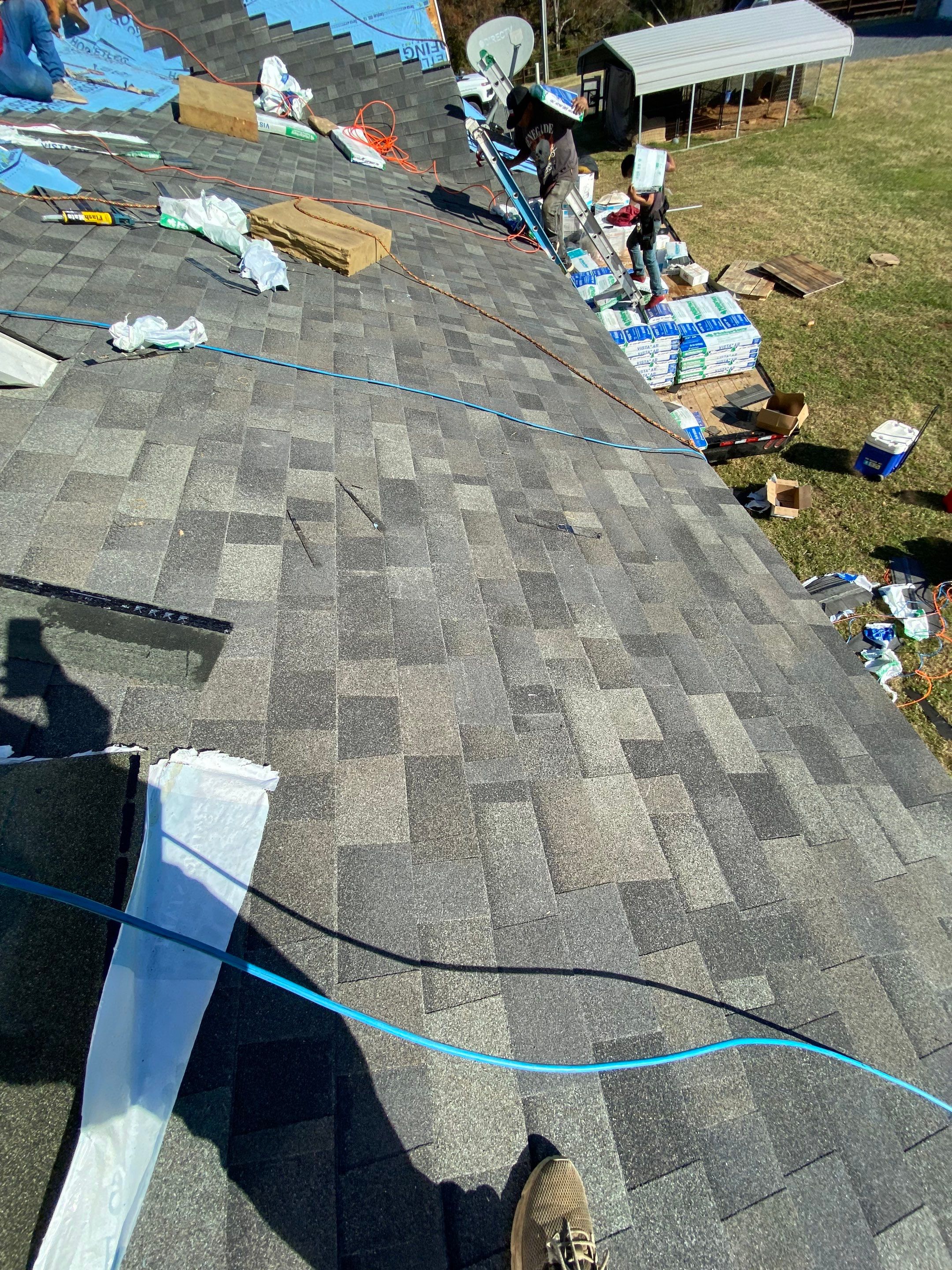 Residential Roofing Repair using Malarkey Vista: Storm Gray by Hostetler Roofing