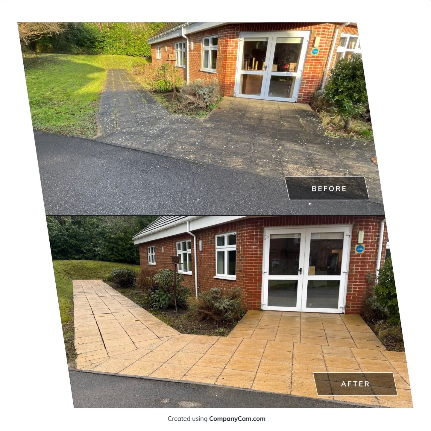 Care Home Roof and Walk Ways clean by Ges Exterior Cleaning ltd