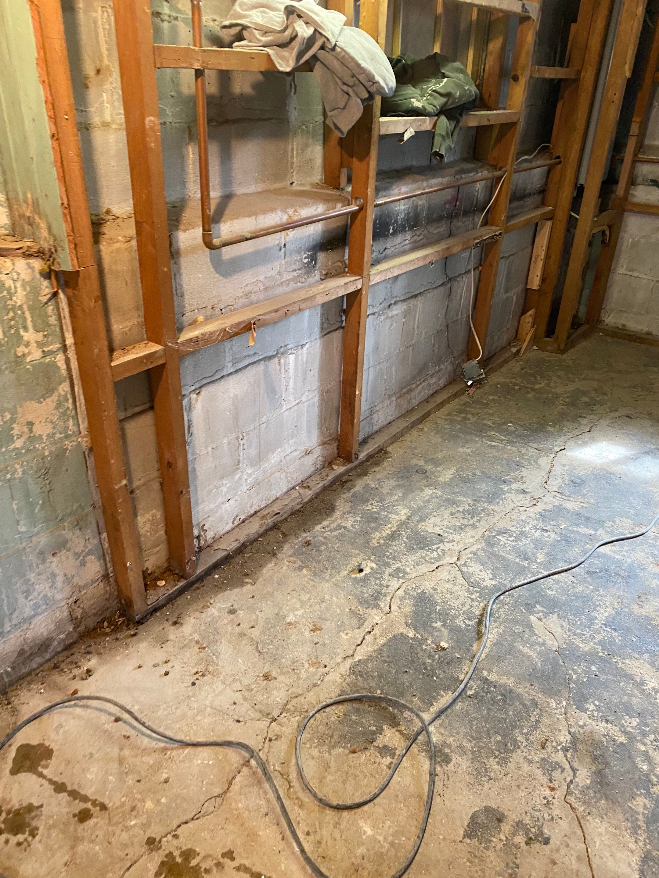 Interior French Drain, Lally Column Replacement & Concrete Floor Replacement in South Orange, NJ by Pure Service Pro, LLC
