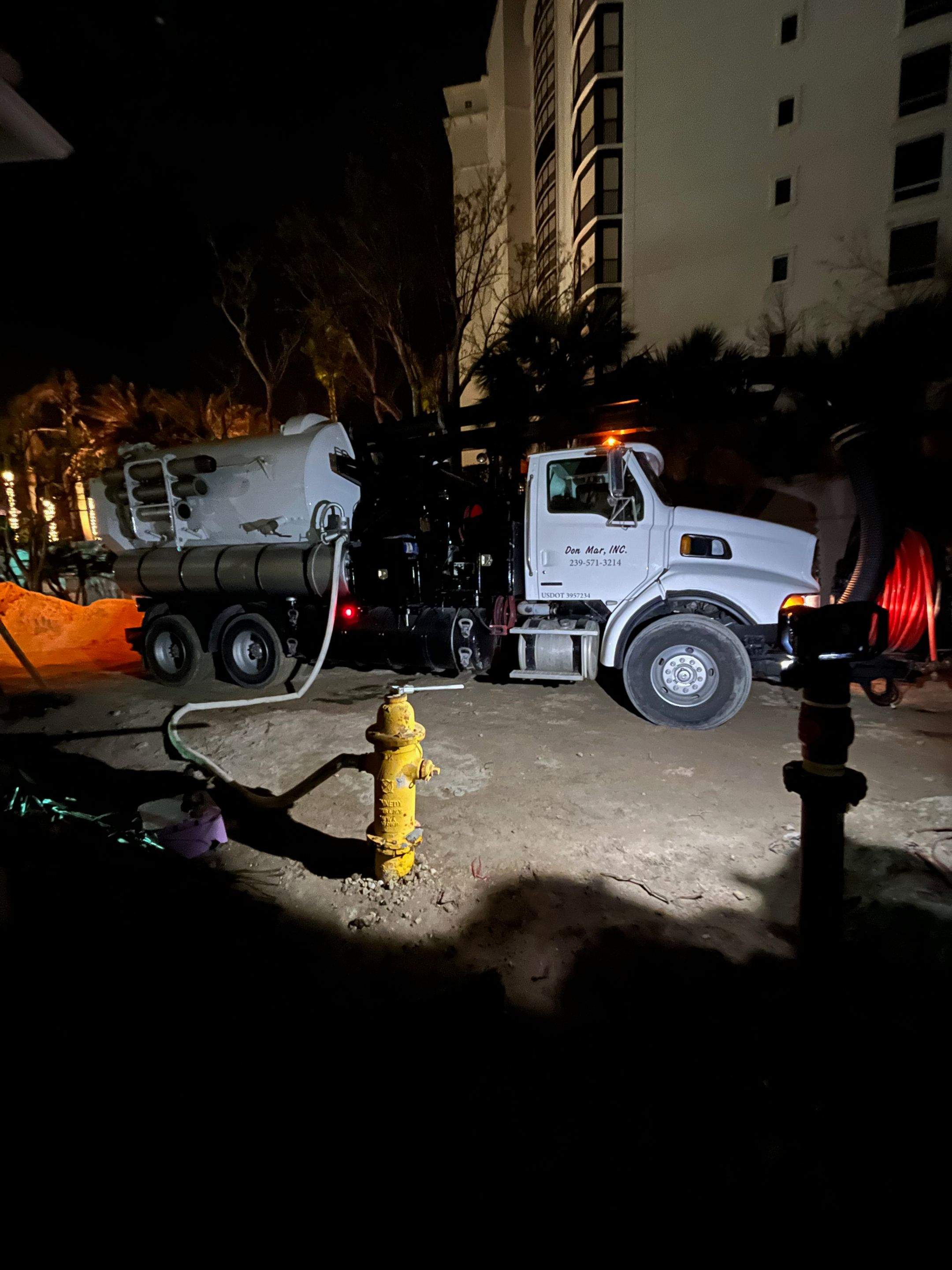 Ritz-Carlton S. Pool Deck & S. Service Rd Drain Cleaning by APS Power & Water