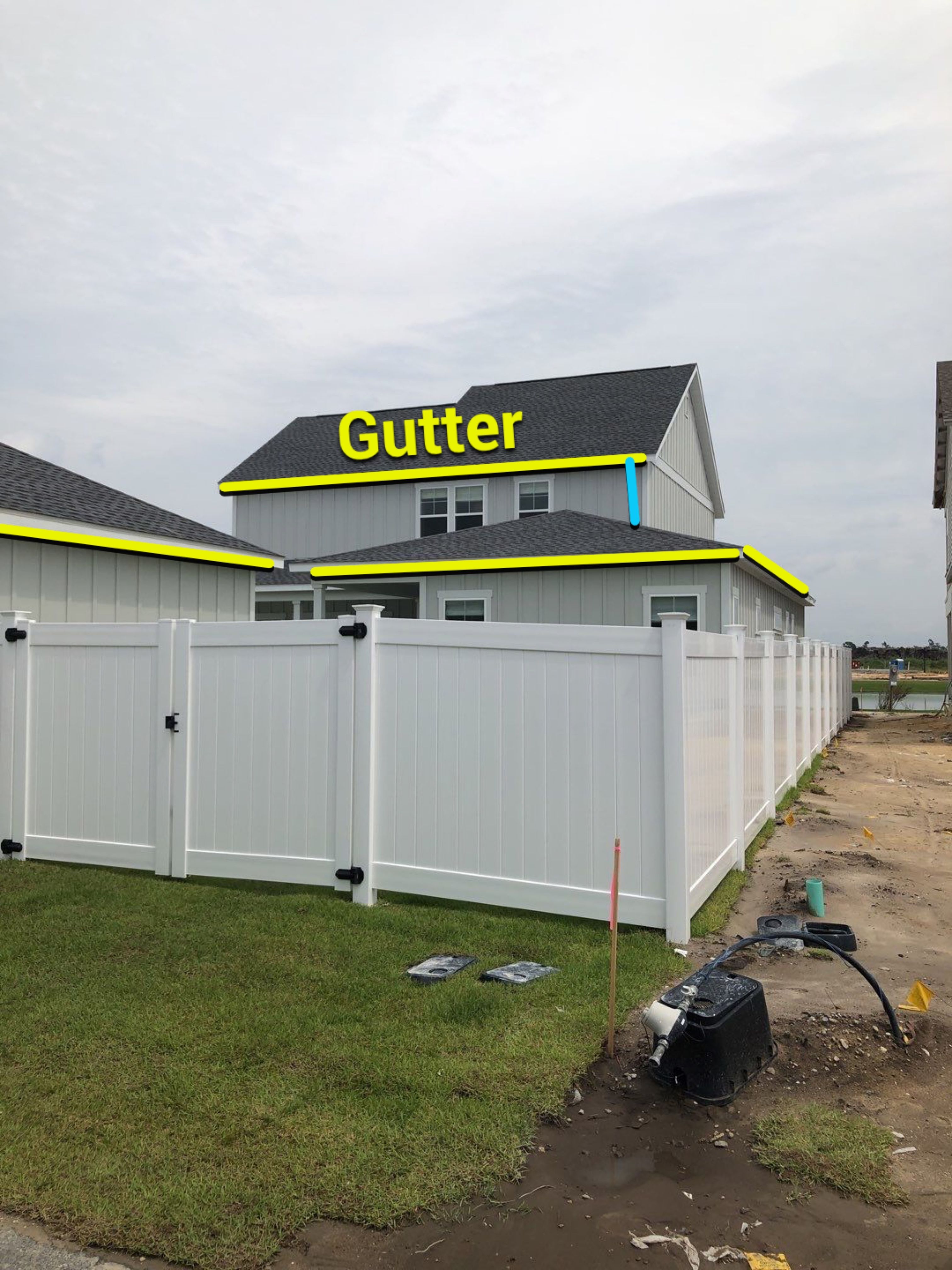 Seamless Gutter Installation using White K-Style Gutters by Gutter Professors