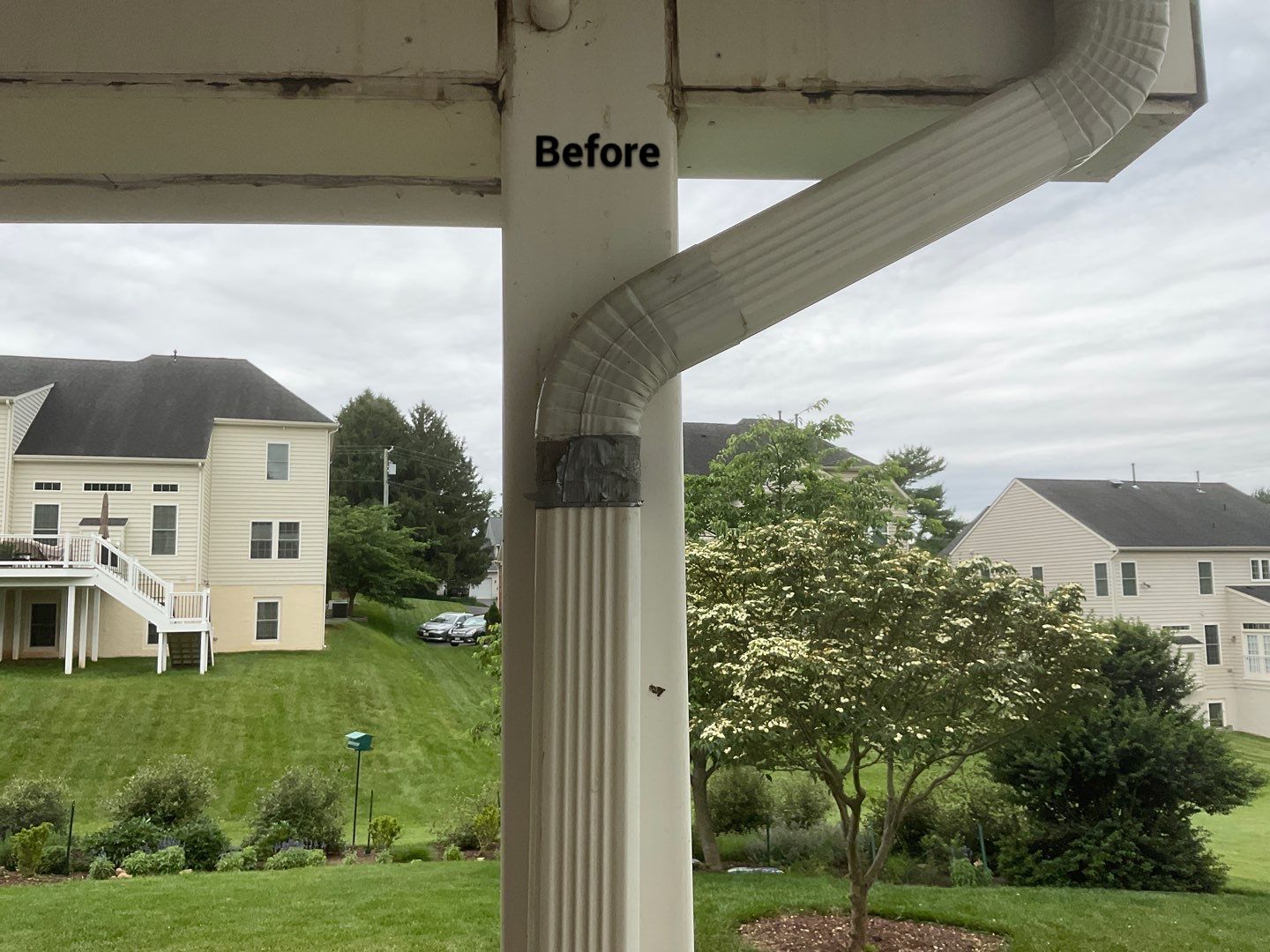 Deck Repair using Rain Drop Gutter covers by Alpha Design Services