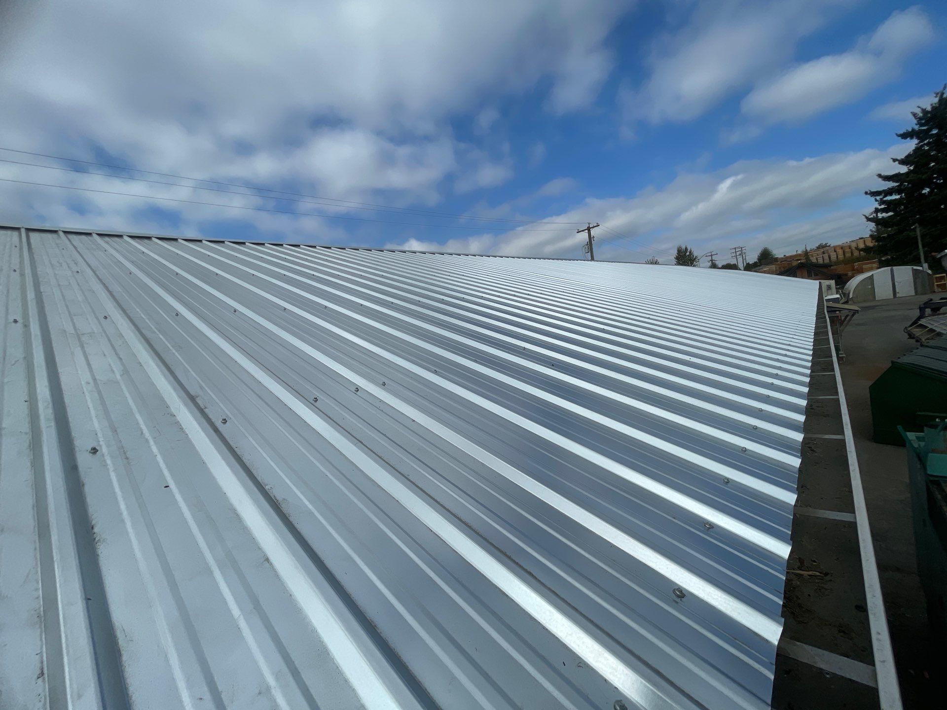 Commercial Re-Roof using Galvanized Duroclad by Top Notch Roofing Inc