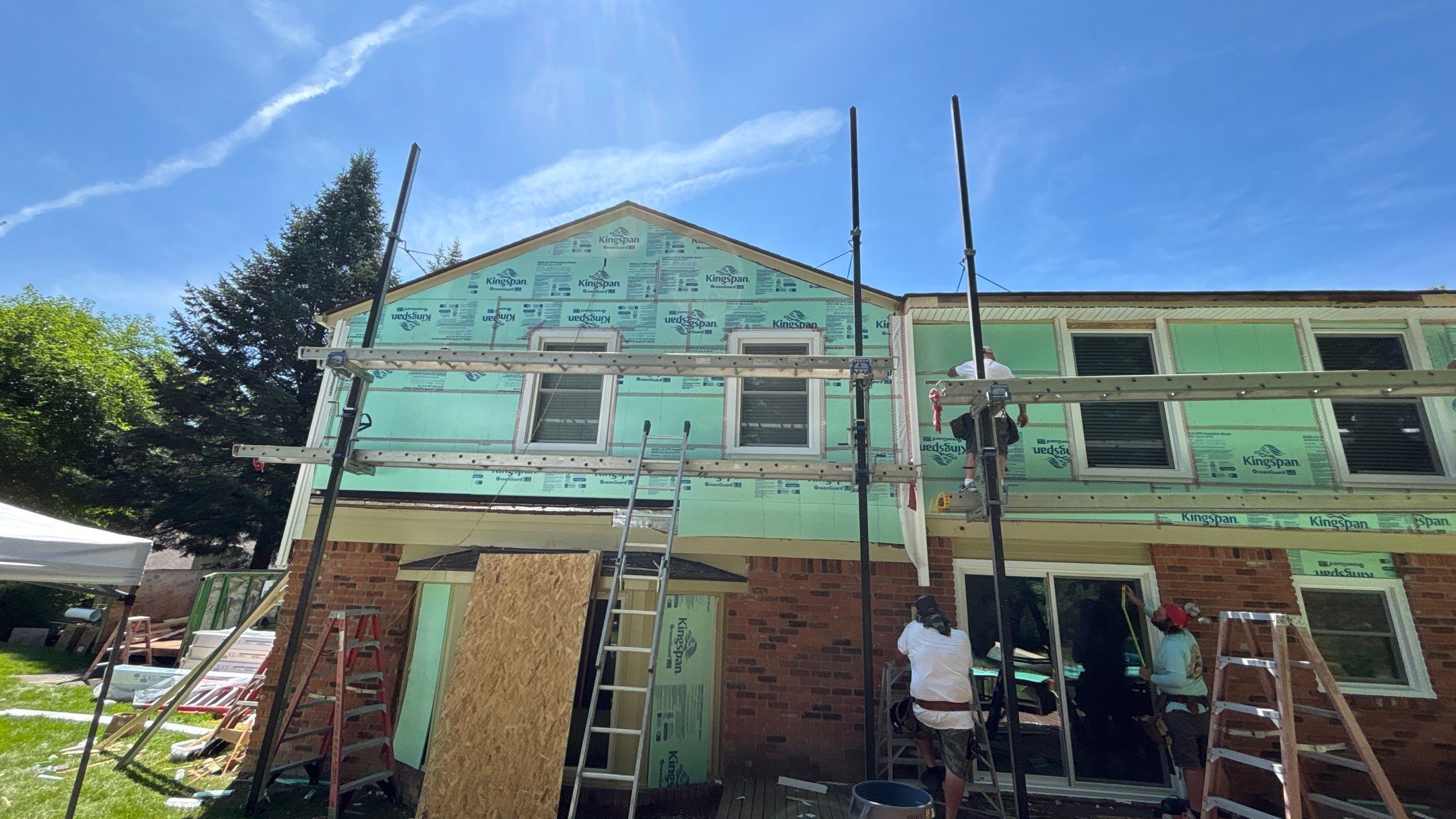 Siding Replacement using Alside Deep Moss by 180 Contractors