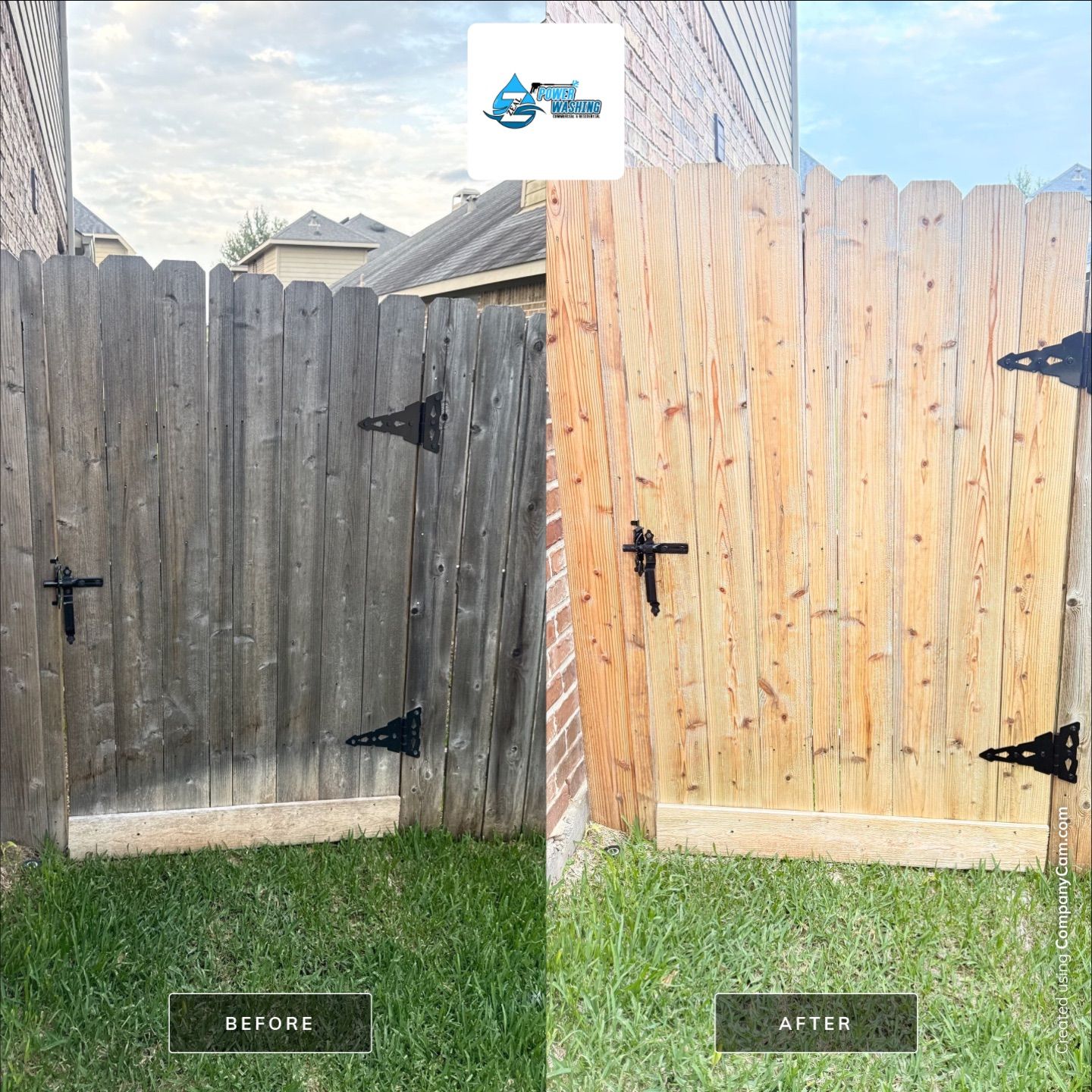 Residential Wood Fence Restoration and Protective Staining in Katy by Zeal Power Washing
