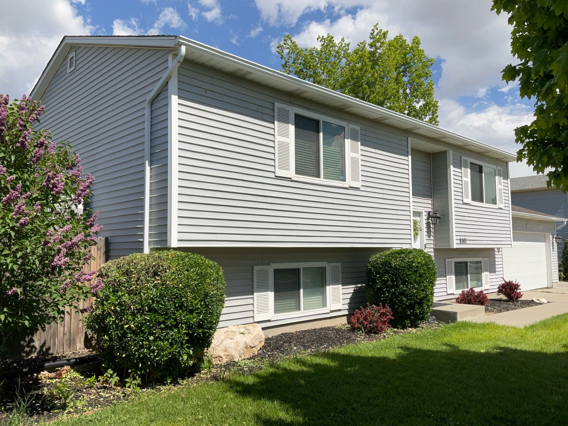 Salt Lake City | Mixed Profile Hardie Upgrade | Arctic White & Iron Gray by Ideal Siding Utah