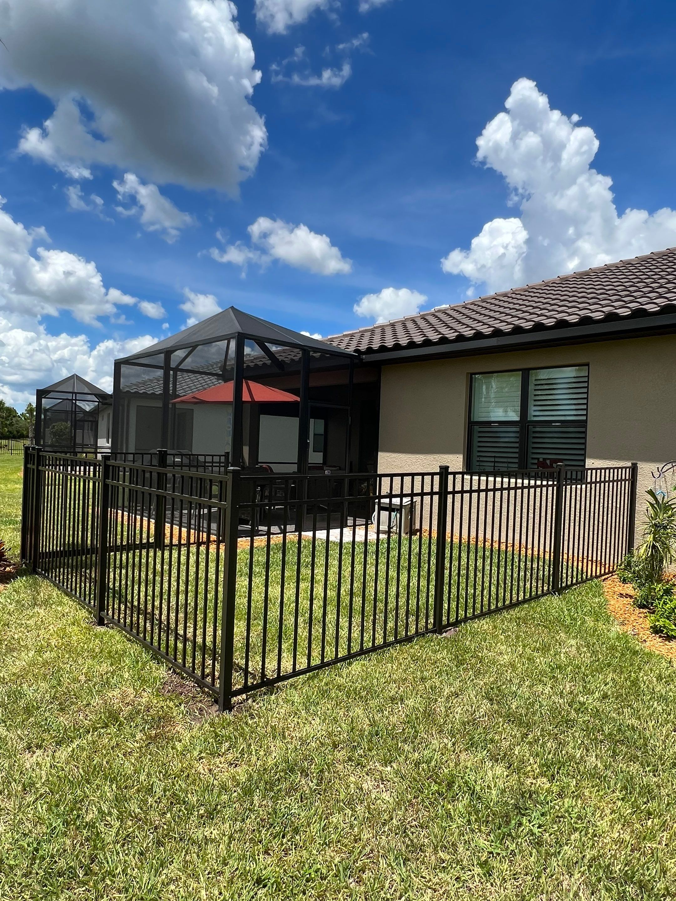 Aluminum Fence Installation using 3 Rail Aluminum Fence by Asap fence and gates, LLC
