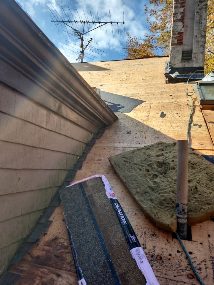 Residential Roofing Installation using Owens Corning TruDefinition Desert Tan by A Plus Exterior