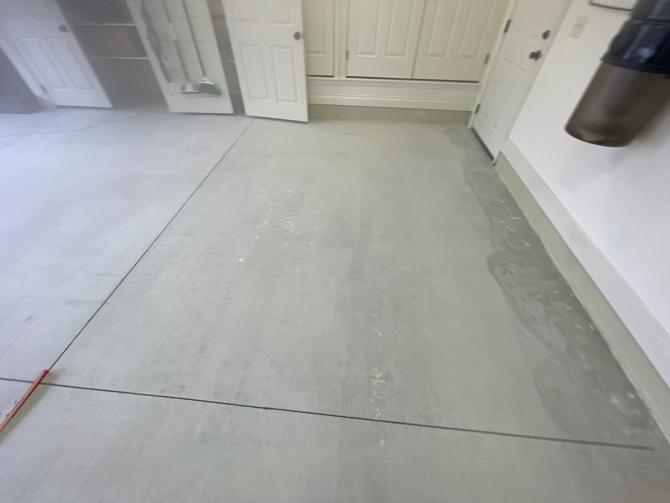 Garage Transformation using Driftwood Colorway by Croc Coatings, LLC
