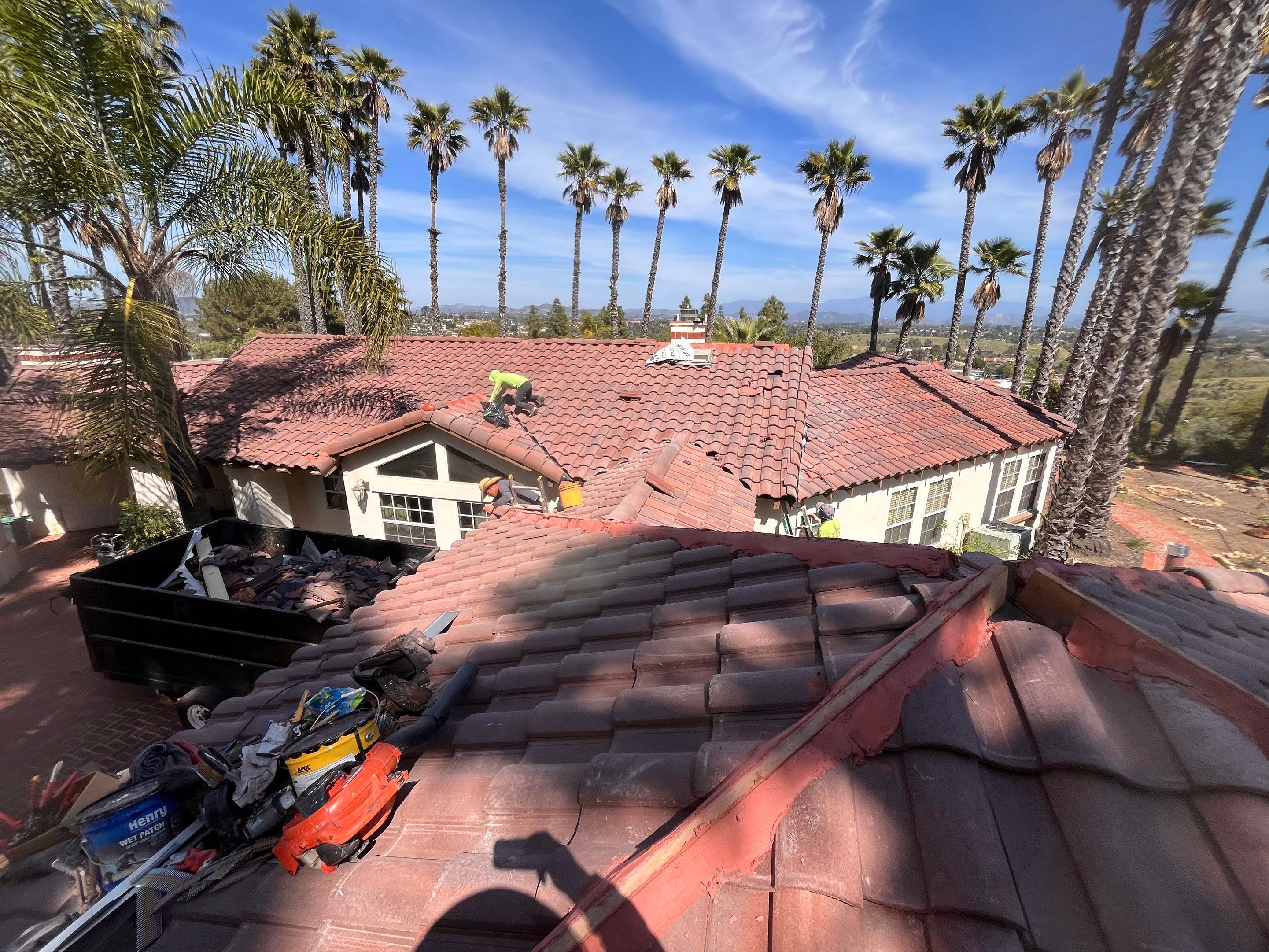 Eagle Capistrano Tile Roof Replacement in Fallbrook, California by Reliable Roofing San Diego Inc.
