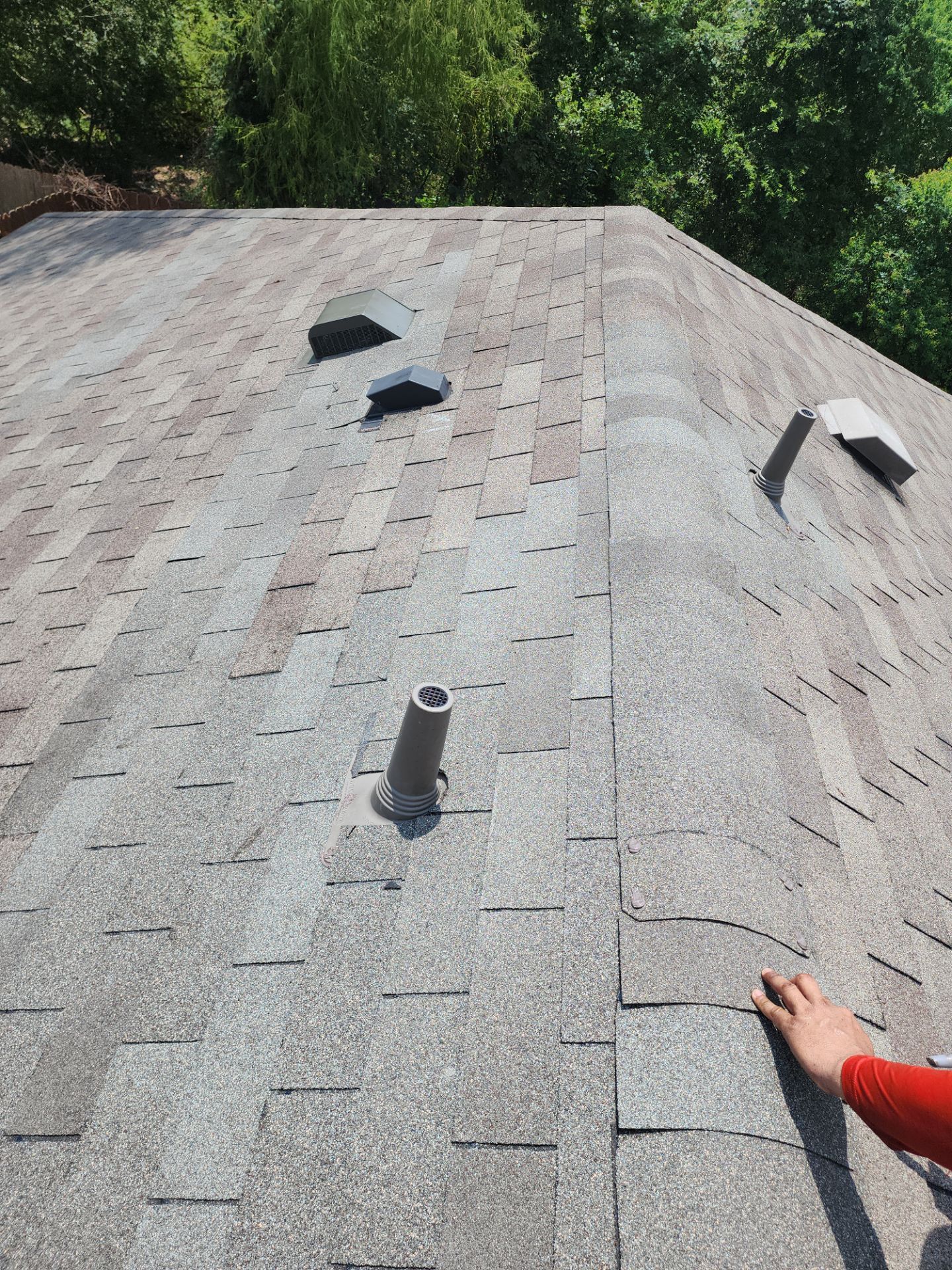 Hail Damage using Owen's Corning Duration (Lifetime) Shingles by Roof Repair Company