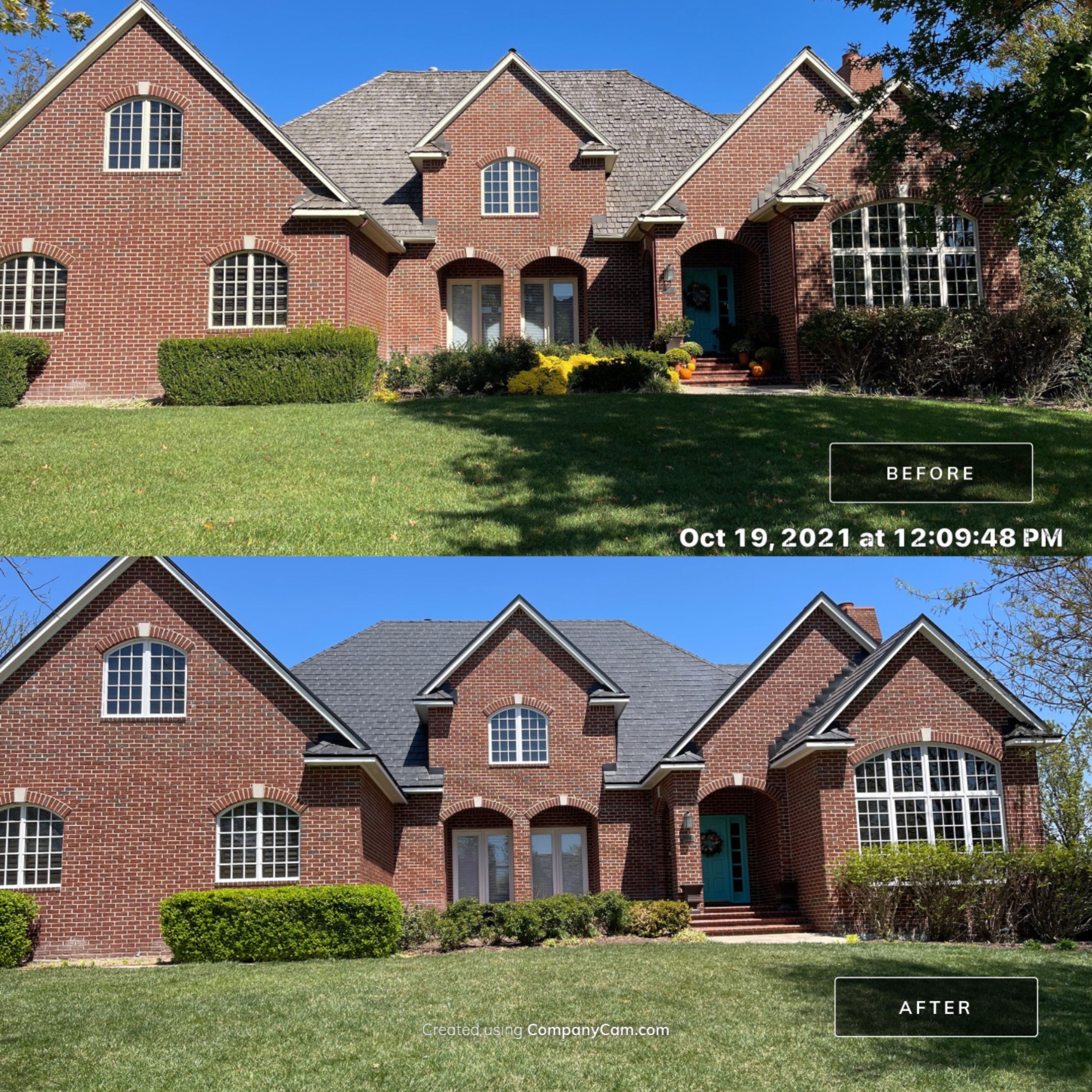 Residential Roofing Installation using DaVinci Bellaforte Slate in Slate Black by Eaton Roofing 