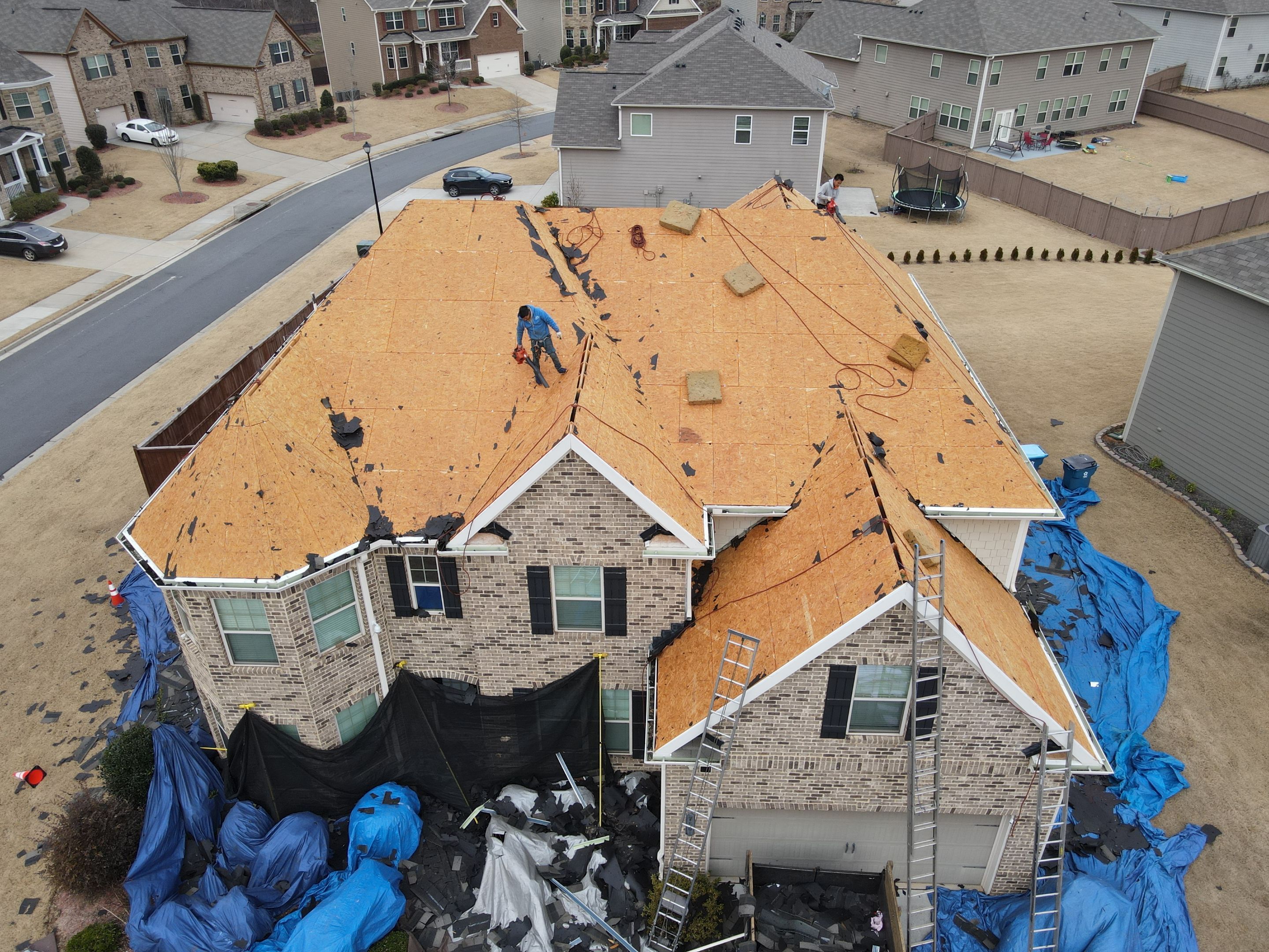 Residential Roofing Installation using Owens Corning by Inspector Roofing and Restoration