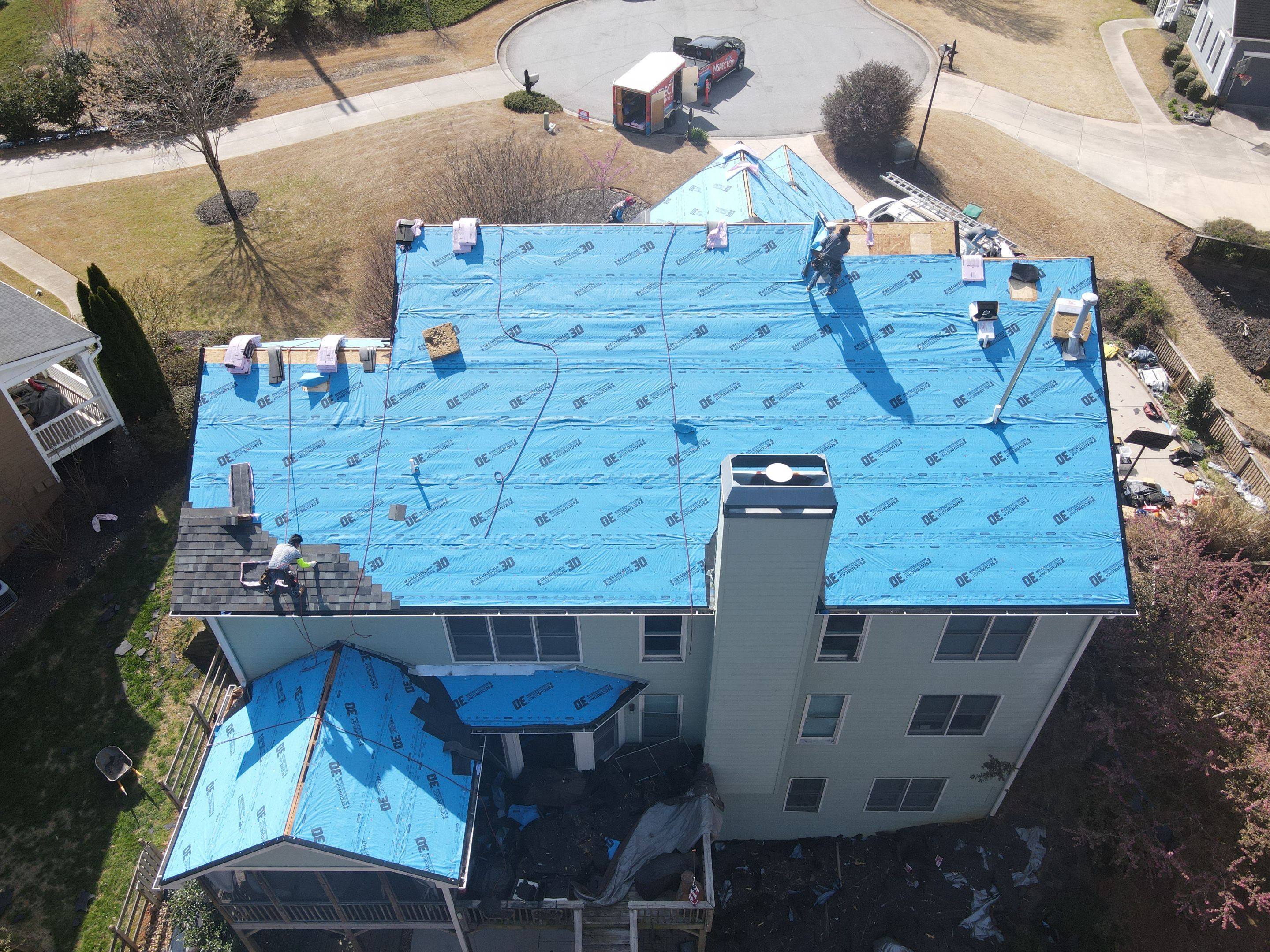 Commercial Roofing Installation using Owens Corning by Inspector Roofing and Restoration