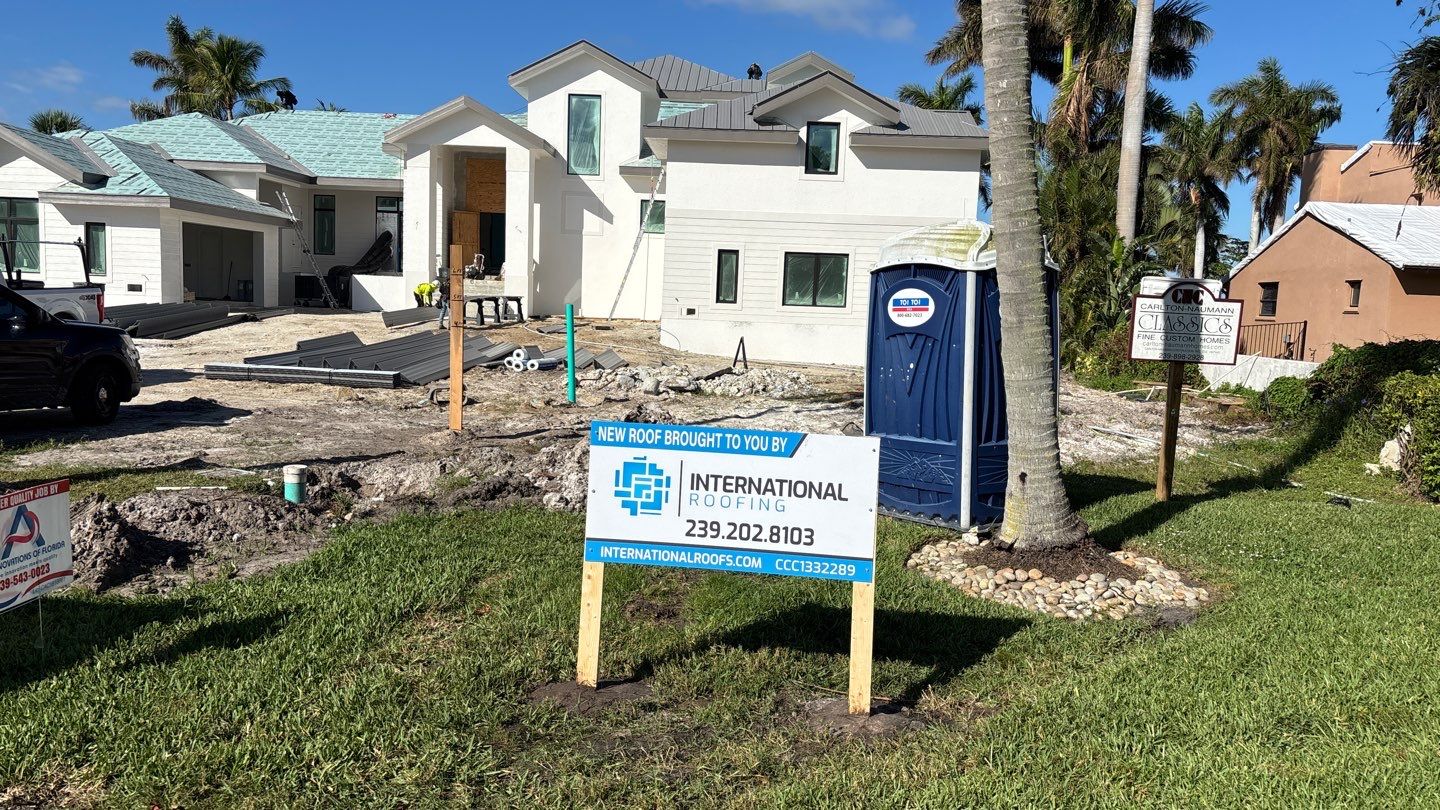 Residential New Construction Metal Installation in Fort Myers by International Roofing