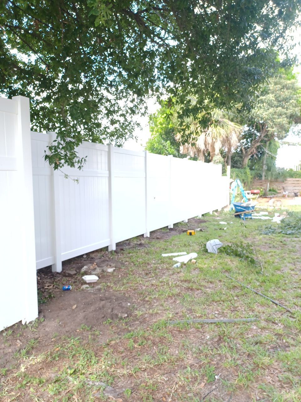 Bradenton, FL 6+2 White Vinyl Privacy Fence  by Asap fence and gates, LLC