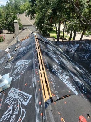 Residential Roofing Installation using Owen's Corning Duration (Lifetime) Shingles