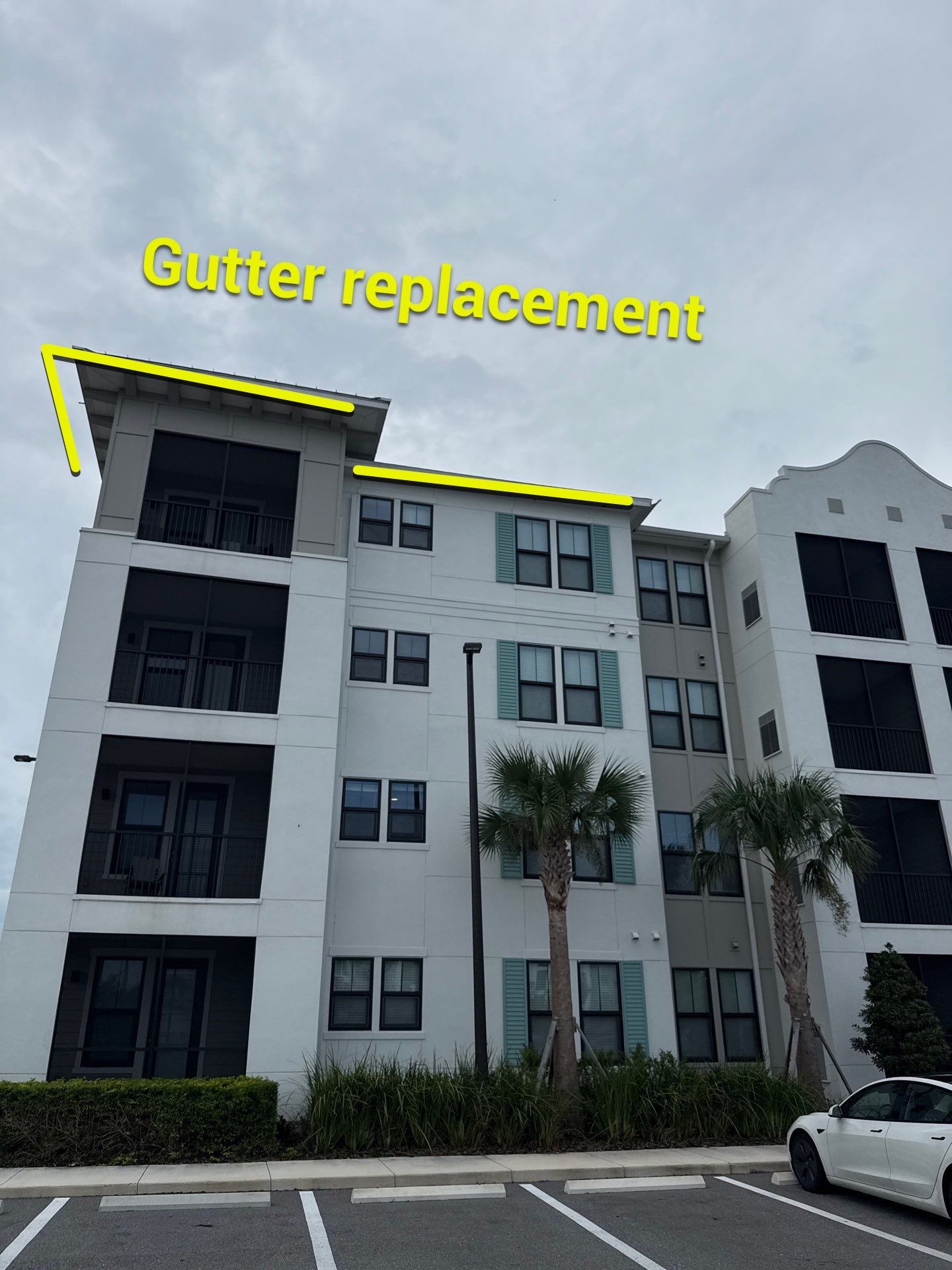 Replace gutter using gutter installation in Bradenton FL by Gutter Professors