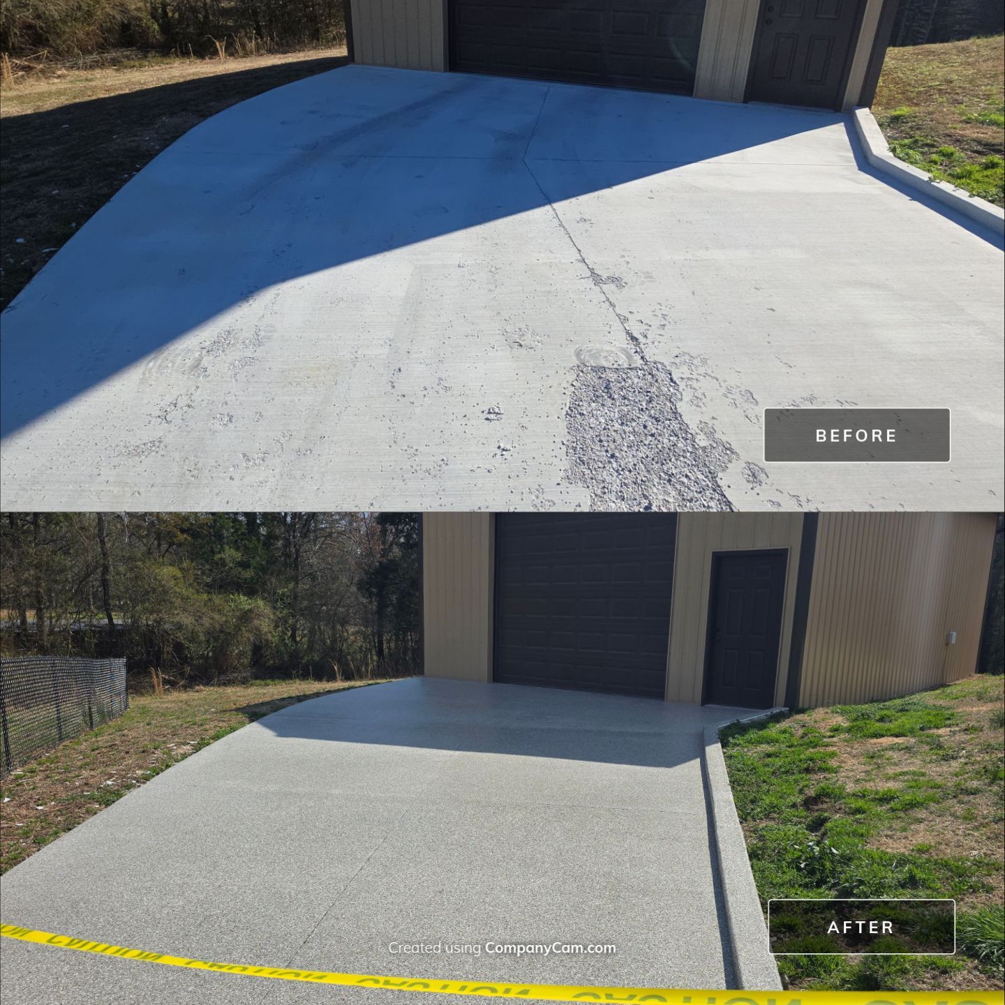 Driveway using Creekbed by Elite Floor Solutions