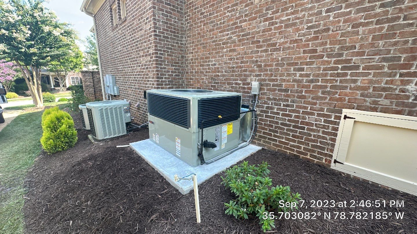 Trane Gas Package Unit Install by Nick's Mechanical LLC.
