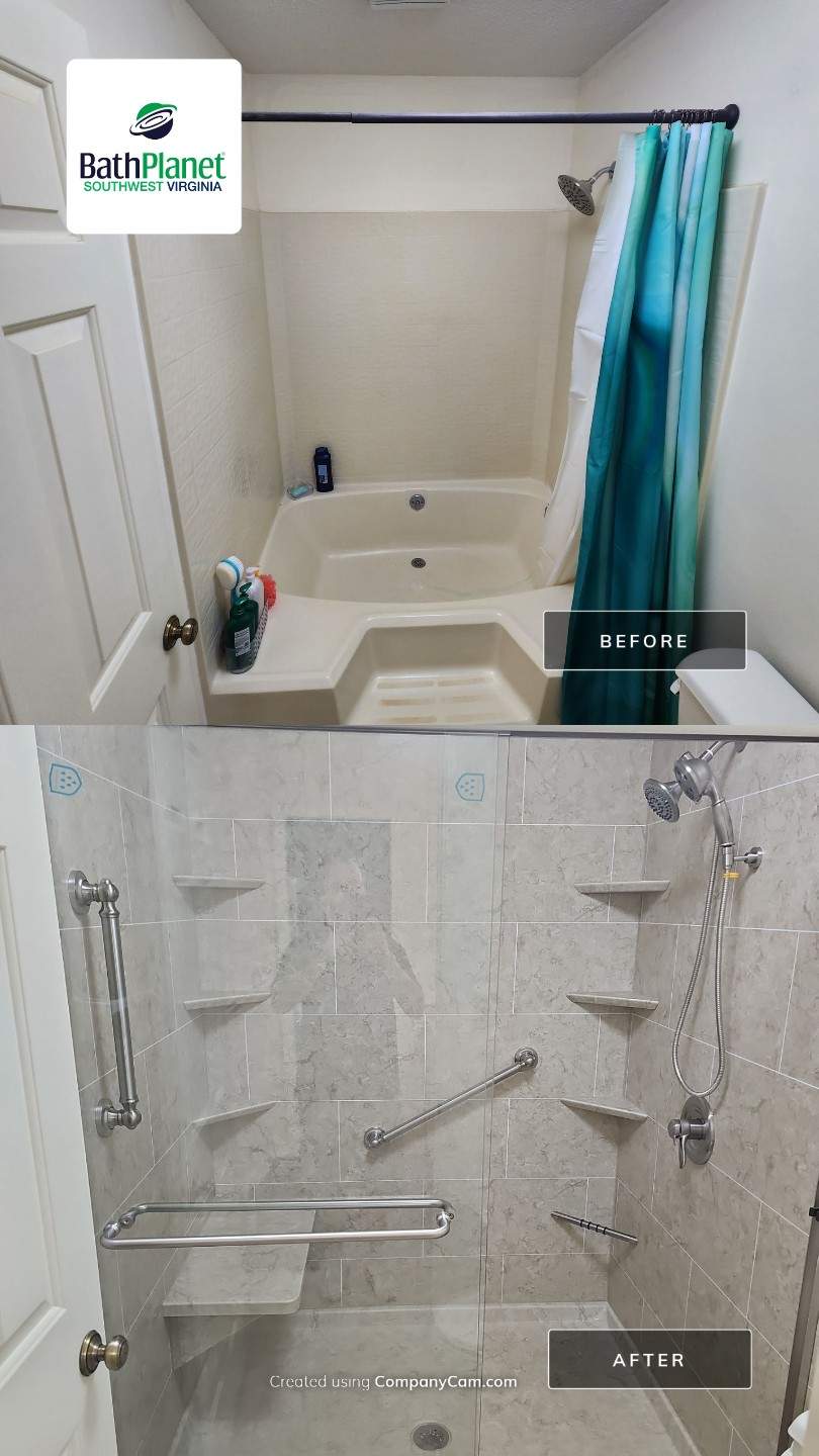 Tub to Shower by BathPlanet SW Virginia