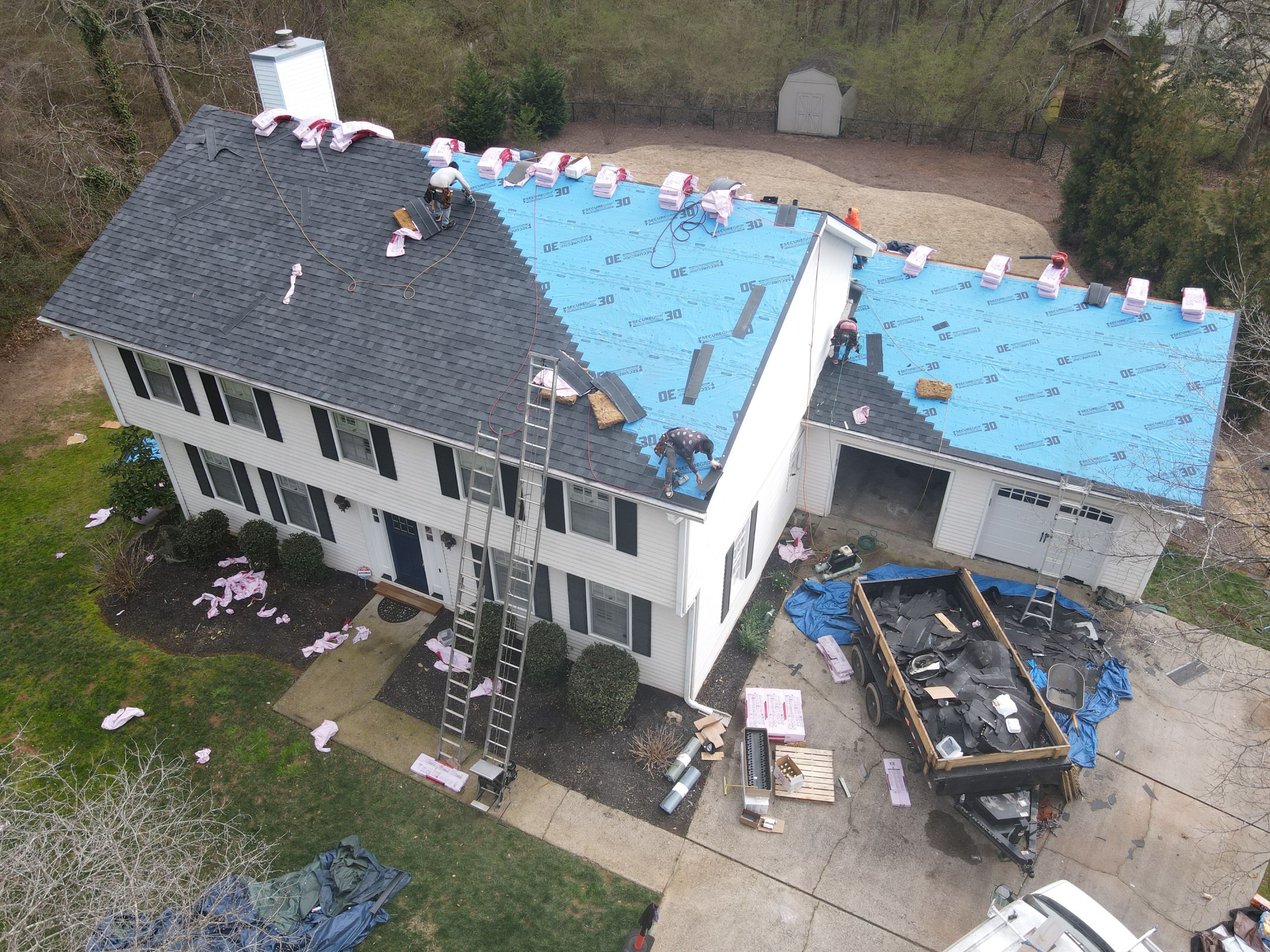 Residential Roofing Installation using Owens Corning by Inspector Roofing and Restoration