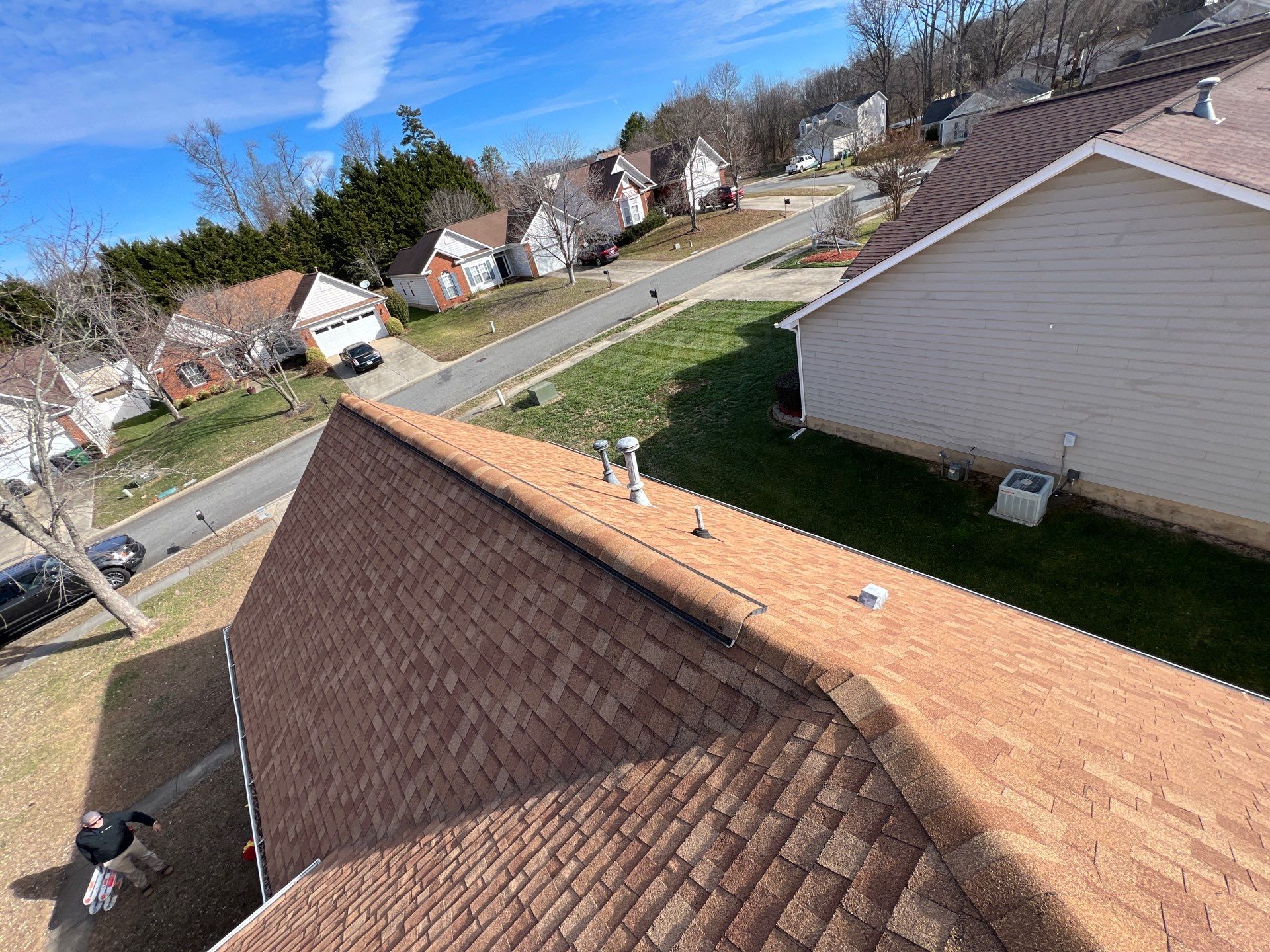 Residential Roofing Installation using GAF Timberline HDZ Charcoal by RISE Roofing & Restoration, LLC