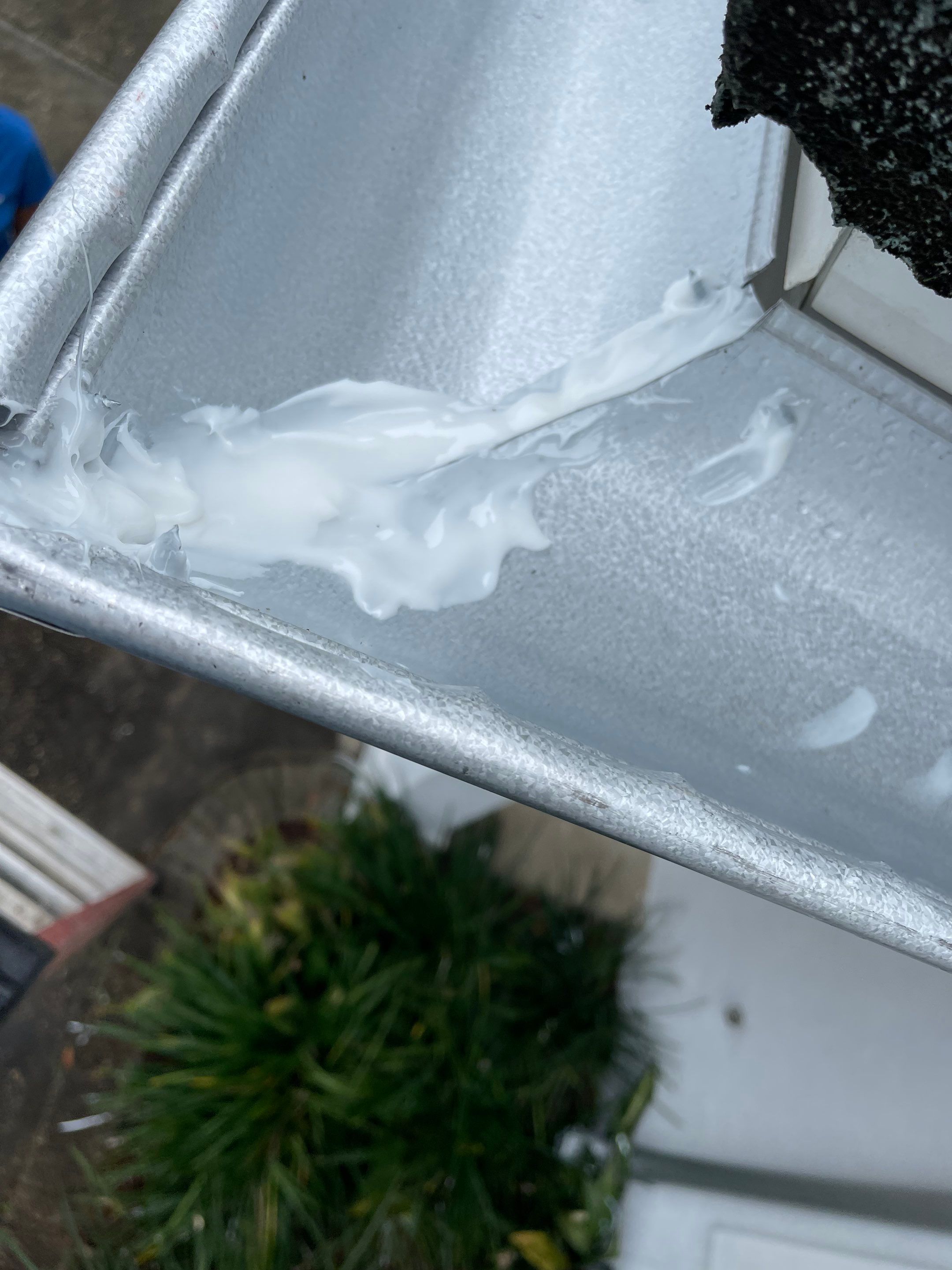 Seamless Gutter Installation using Half Round Galvanized Gutters by Gutter Professors