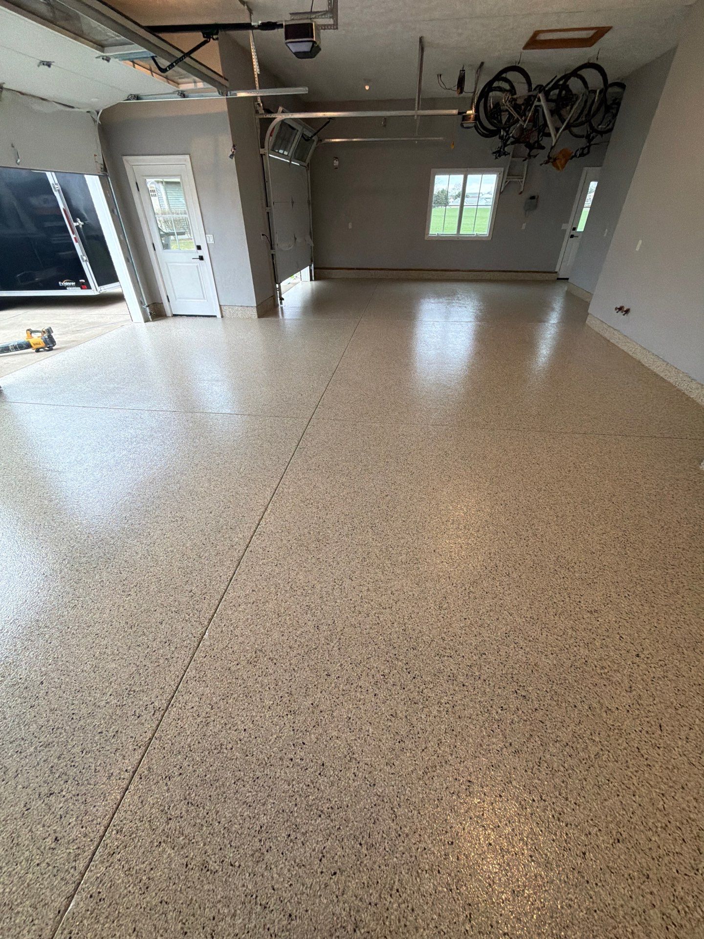 Project in Westphalia, Michigan by Freedom Concrete Coatings. 