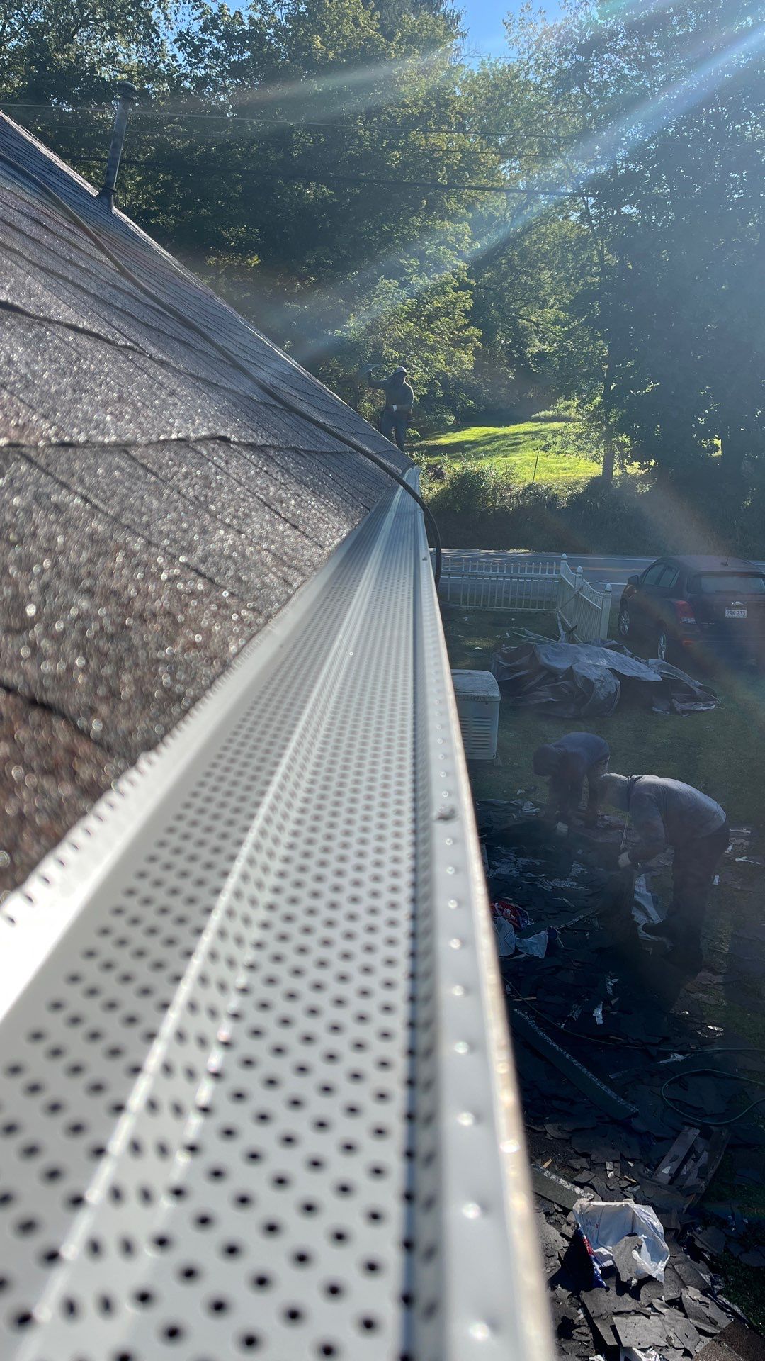 Residential Roofing Installation using GAF TImberline HDZ Hickory by Rainstoppers Roofing