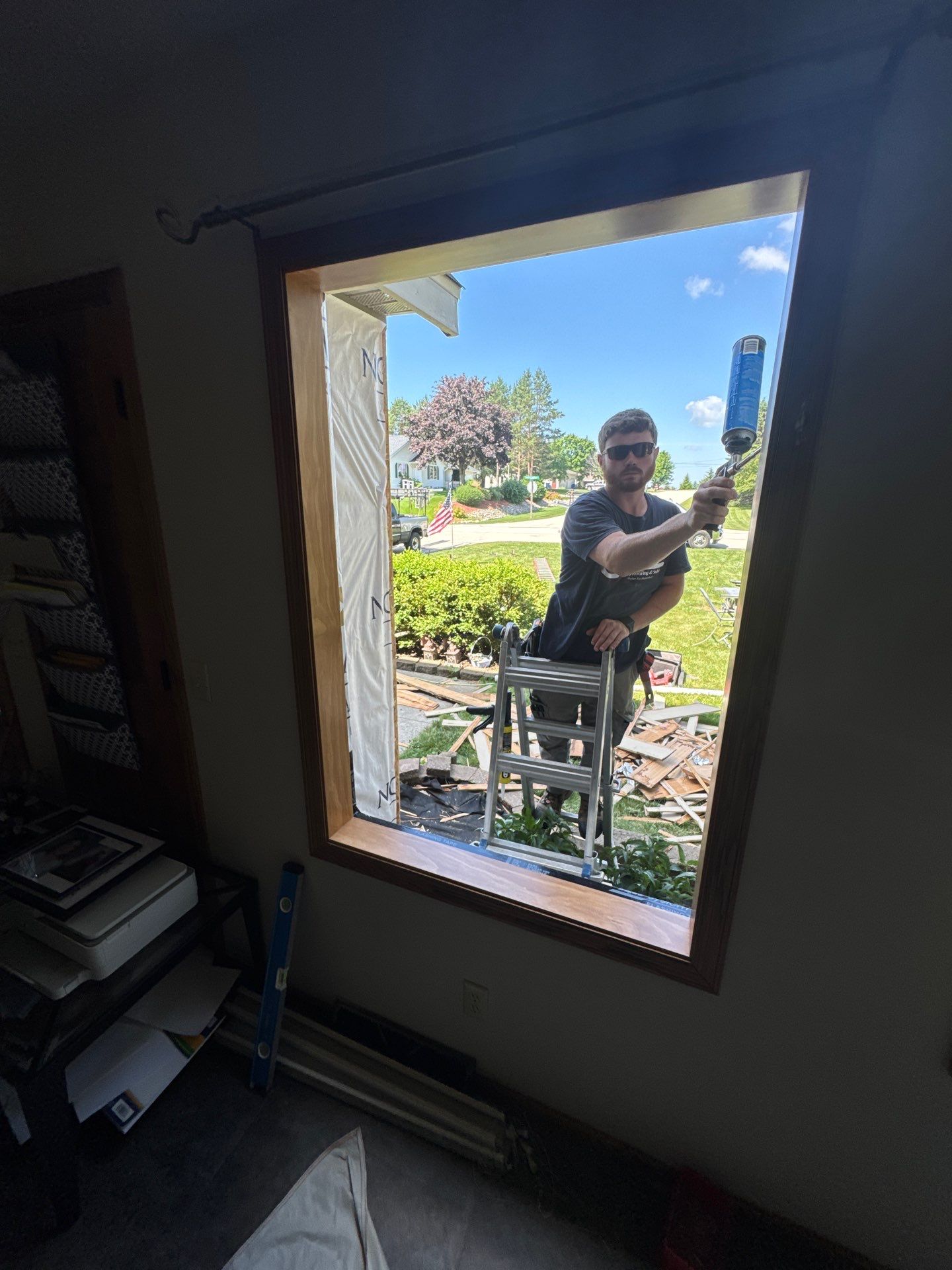 Bye Bye Cedar Siding ! Hello Misty Shadow!  by Gellings Roofing & Siding